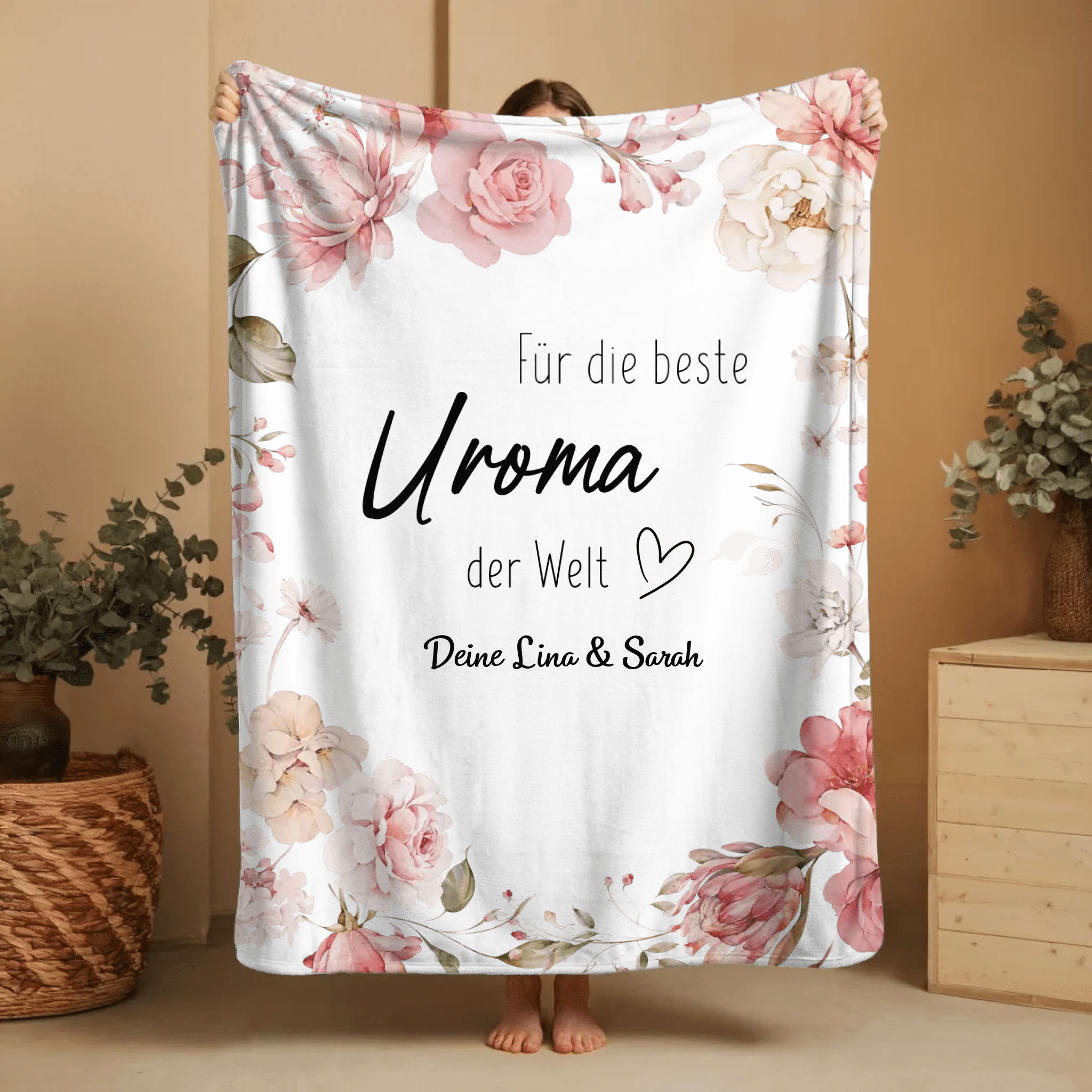Bemaystar Personalisierte Decke Mit Foto – Flauschige Kuscheldecke, Individuelles Geschenk Für Mama, Papa & Mehr