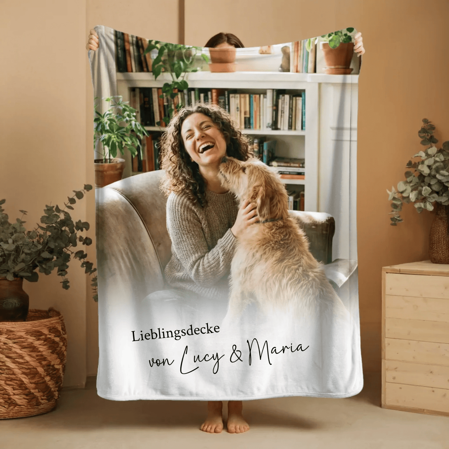 Personalisierte Fotodecke Haustier | Individuelle Kuscheldecke - LeinwandGlück