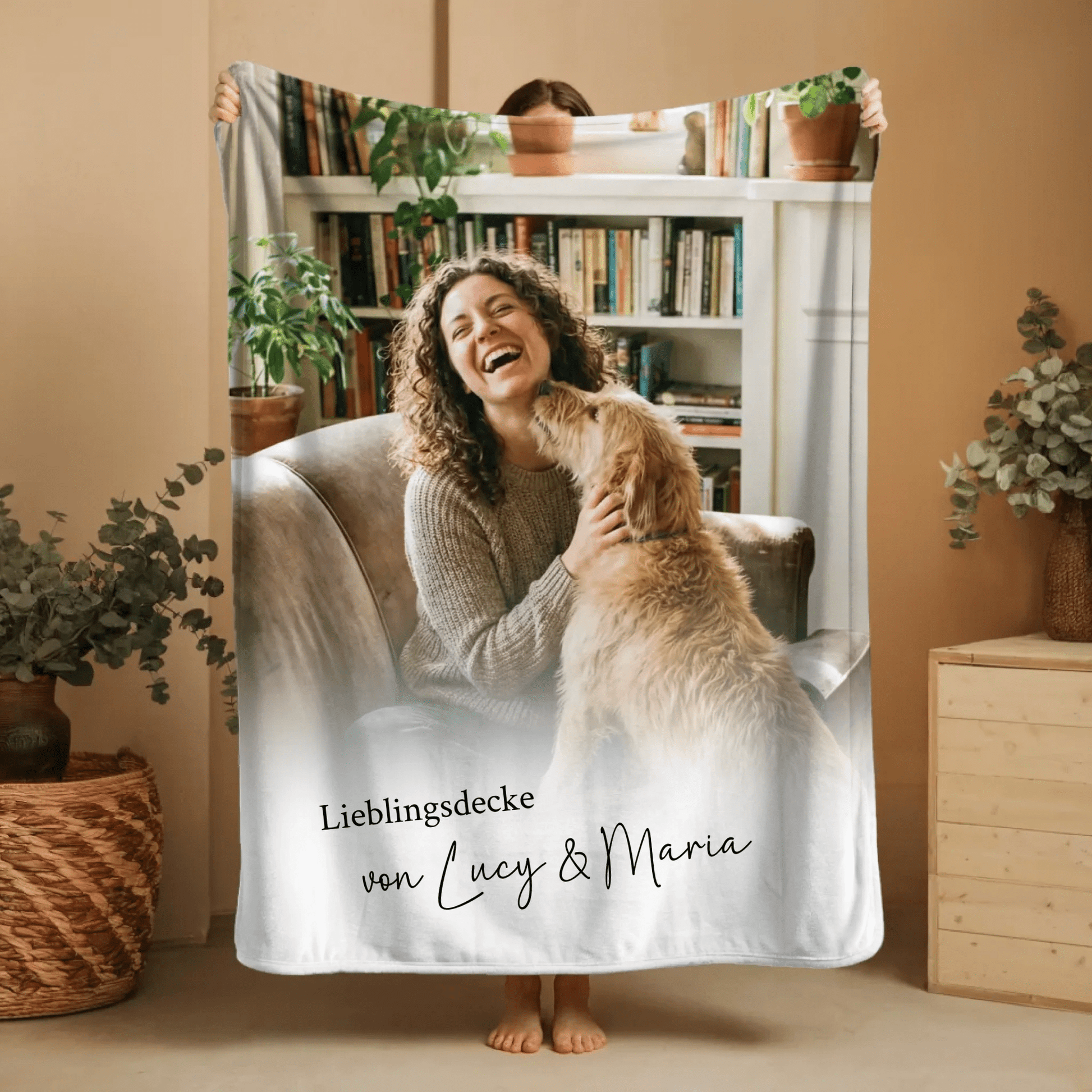 Personalisierte Fotodecke Haustier | Individuelle Kuscheldecke - LeinwandGlück