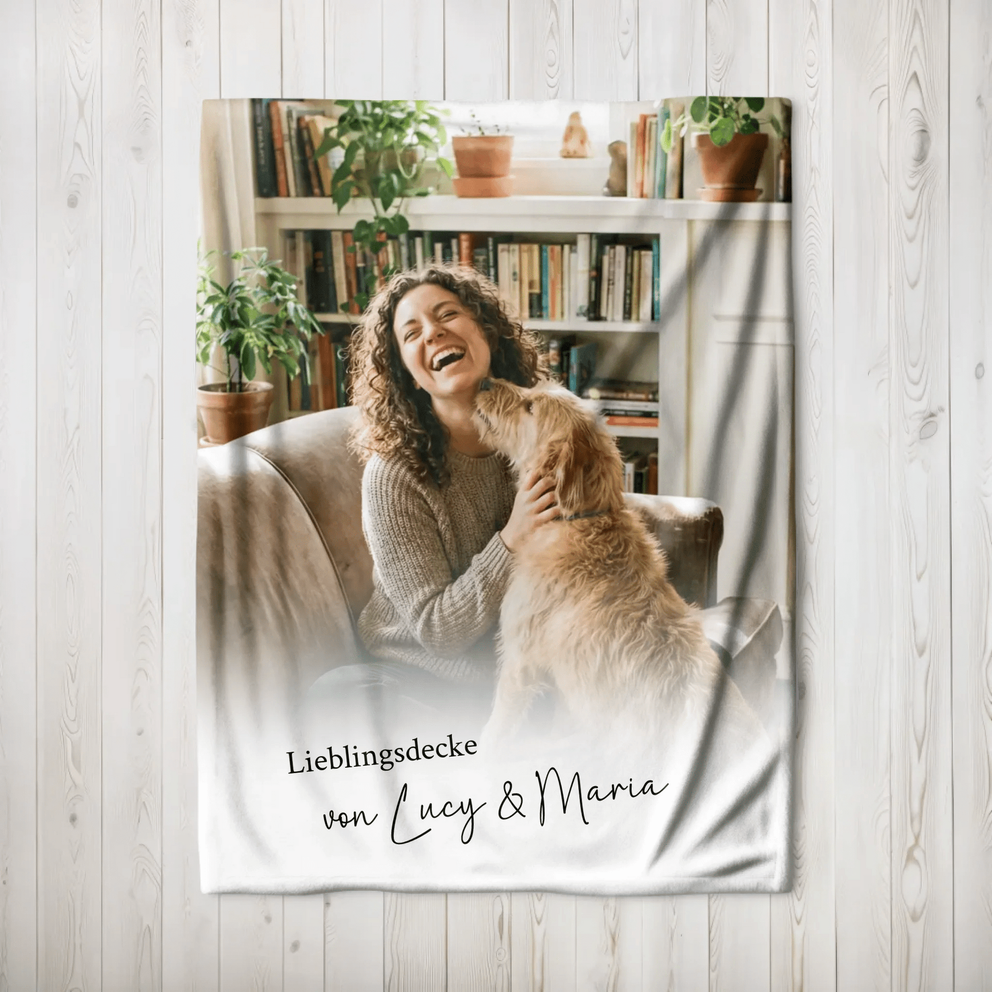 Personalisierte Fotodecke Haustier | Individuelle Kuscheldecke - LeinwandGlück