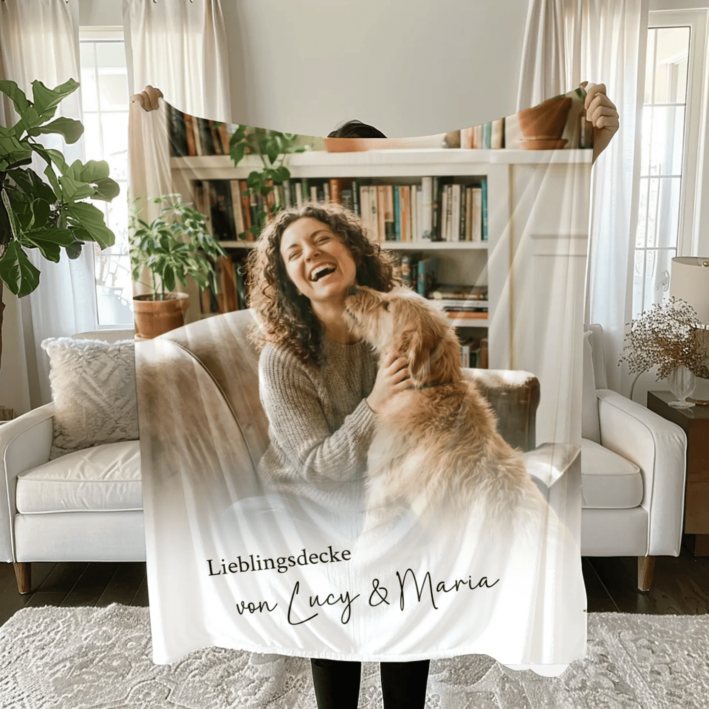 Personalisierte Fotodecke Haustier | Individuelle Kuscheldecke - LeinwandGlück