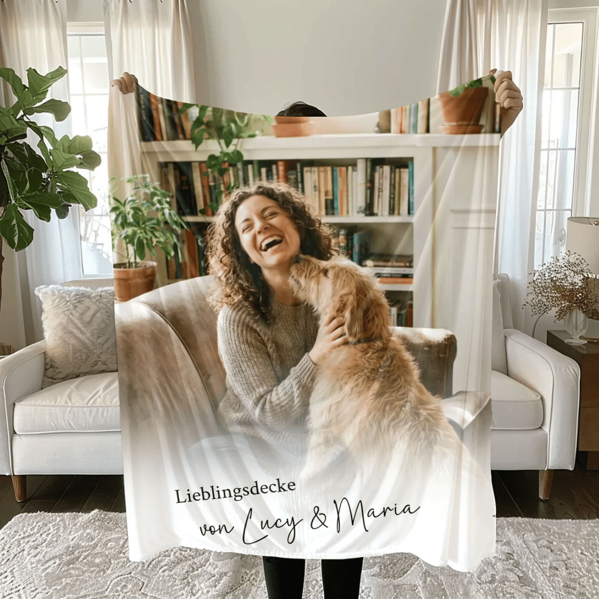 Personalisierte Fotodecke Haustier | Individuelle Kuscheldecke - LeinwandGlück