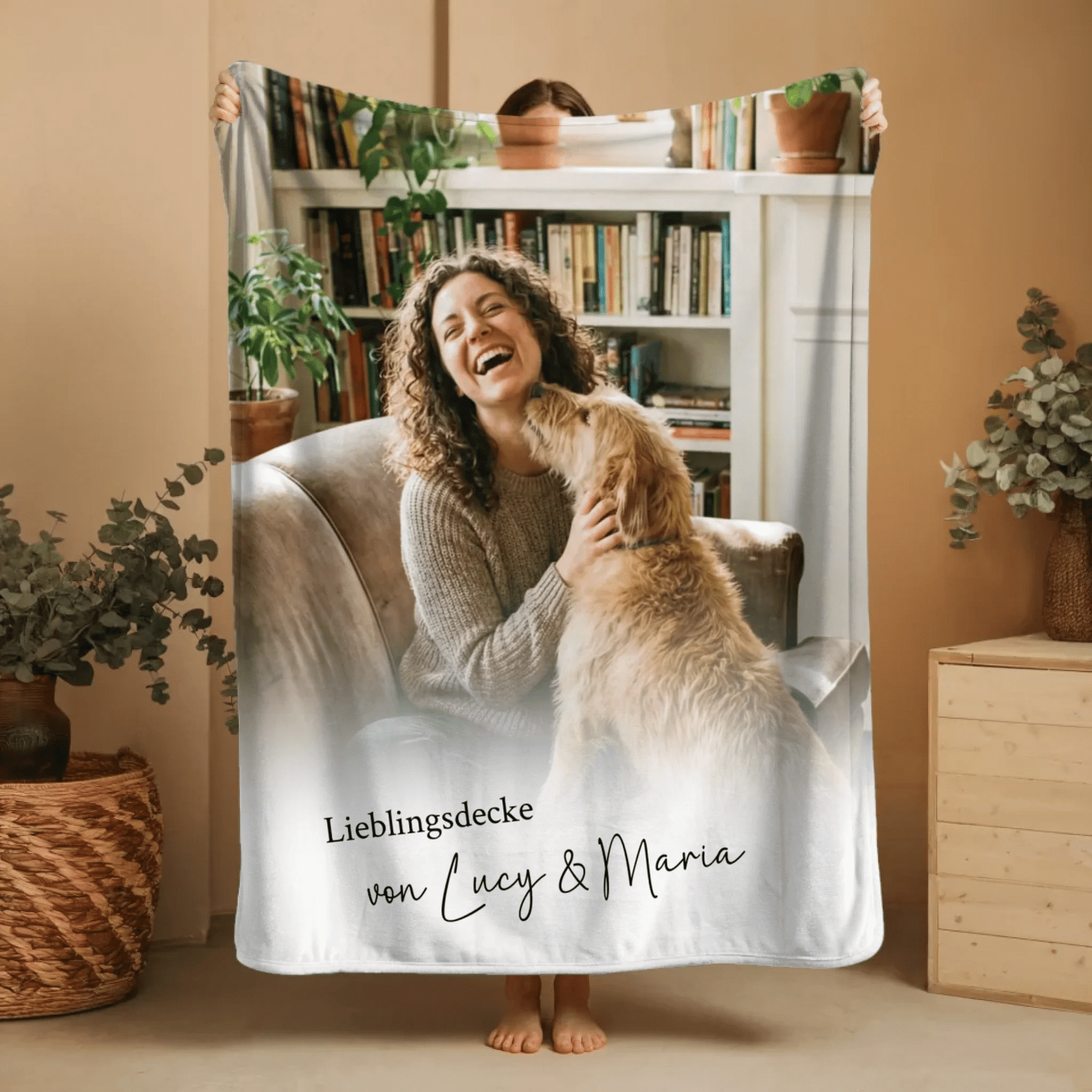 Personalisierte Fotodecke Haustier | Individuelle Kuscheldecke - LeinwandGlück