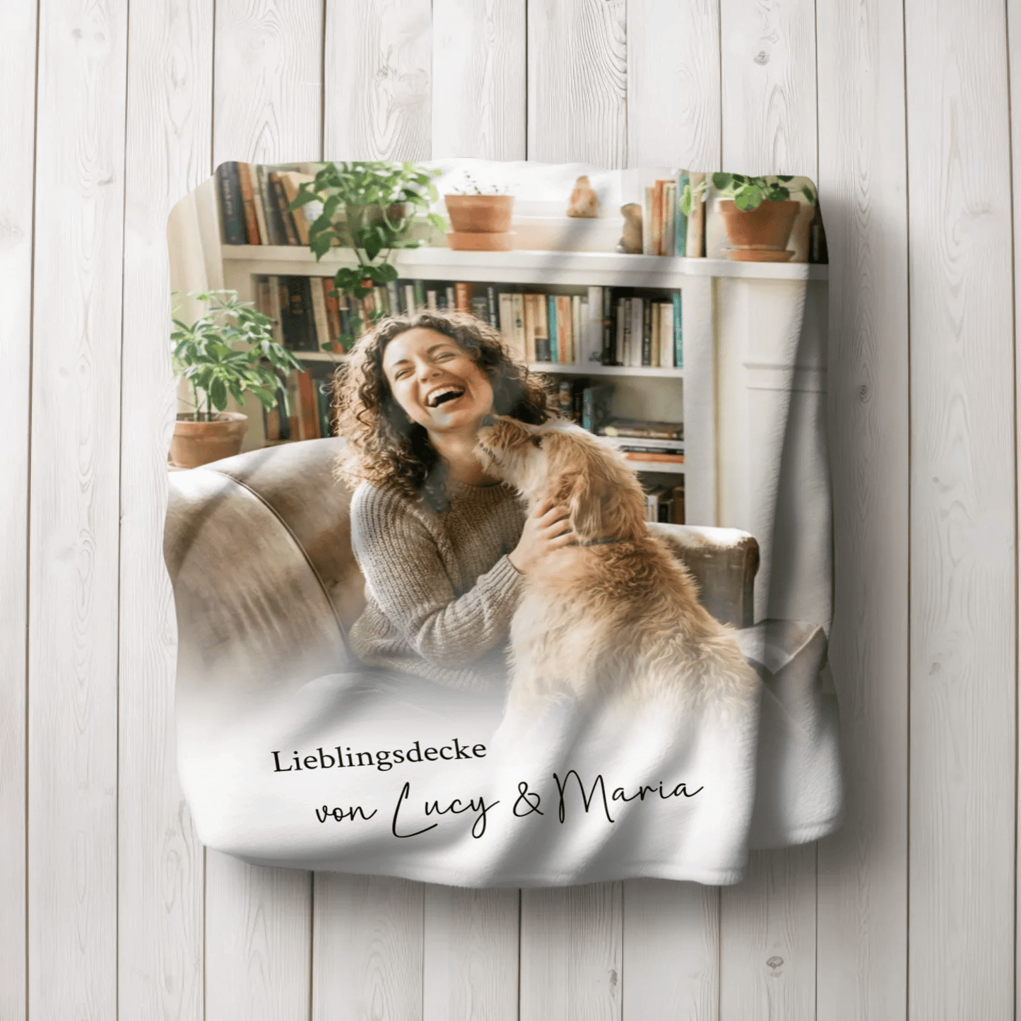 Personalisierte Fotodecke Haustier | Individuelle Kuscheldecke - LeinwandGlück