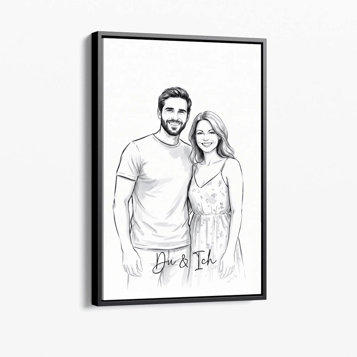 Personalisierte Leinwand | Euer Foto als Aquarell - LeinwandGlück