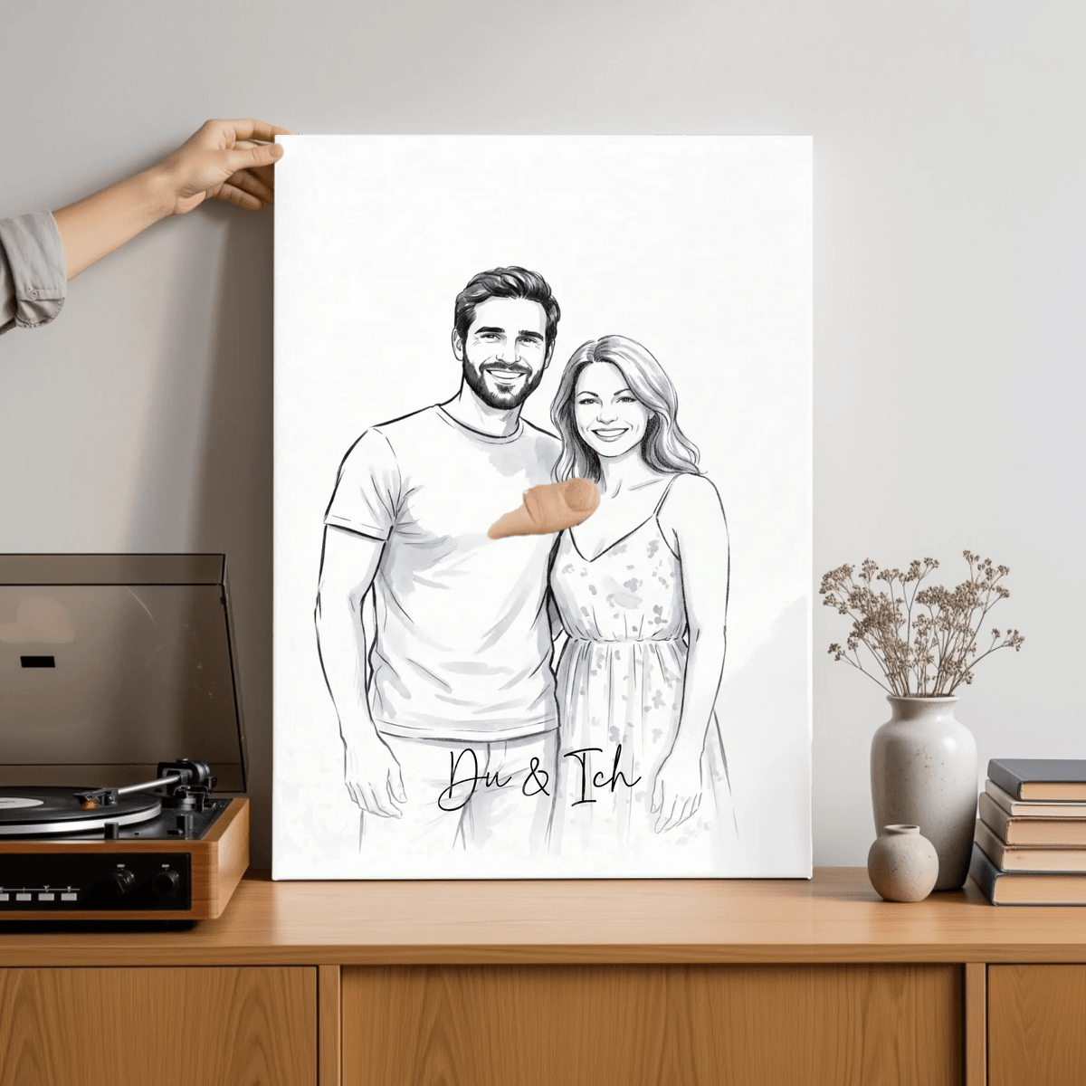 Personalisierte Leinwand | Euer Foto als Aquarell - LeinwandGlück