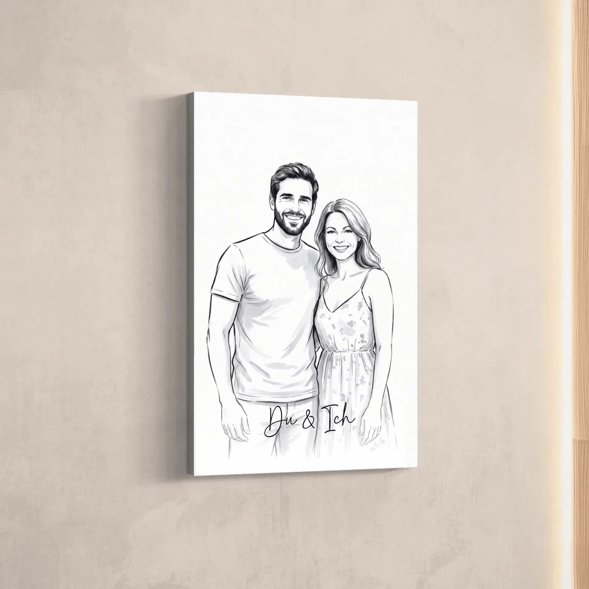 Personalisierte Leinwand | Euer Foto als Aquarell - LeinwandGlück