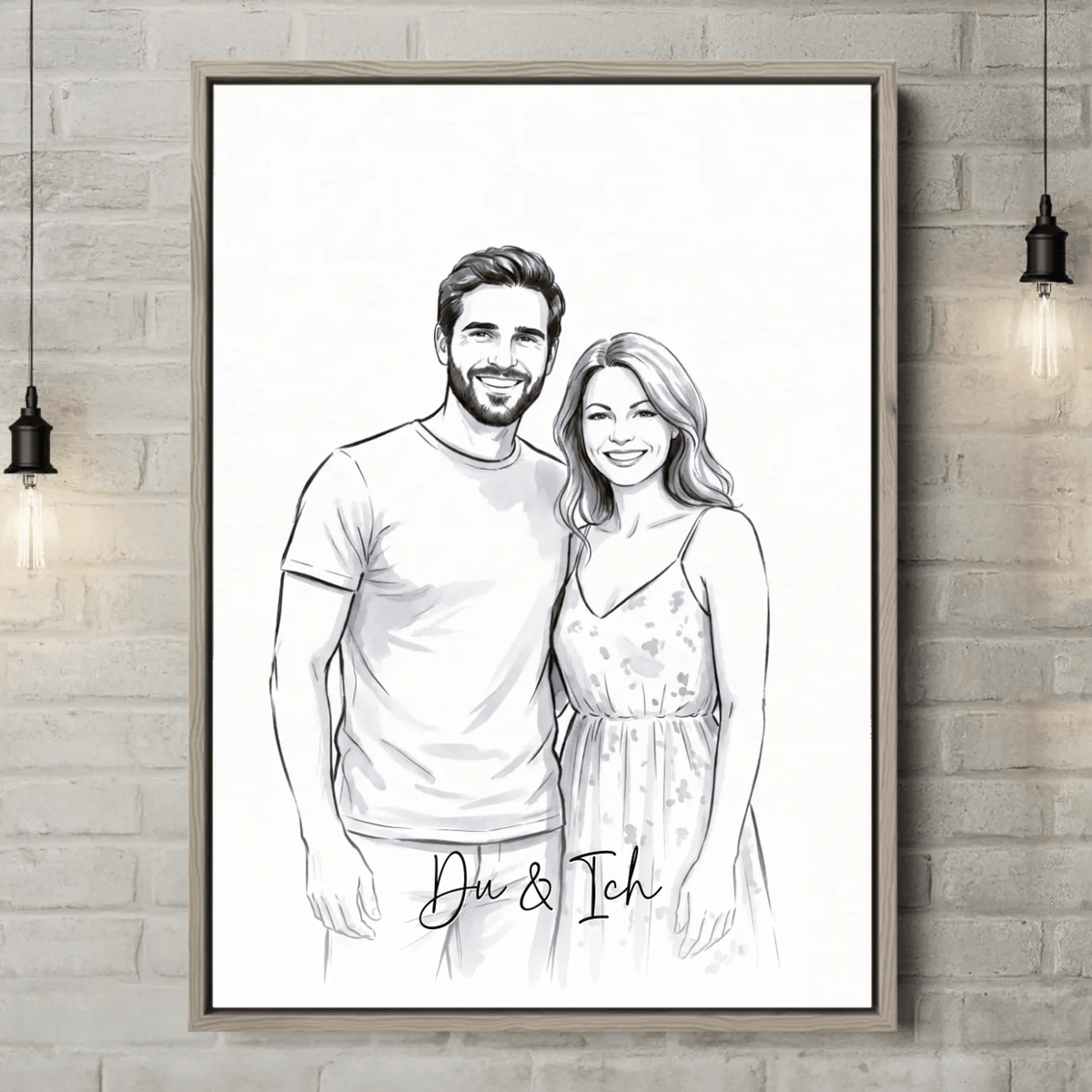 Personalisierte Leinwand | Euer Foto als Aquarell - LeinwandGlück