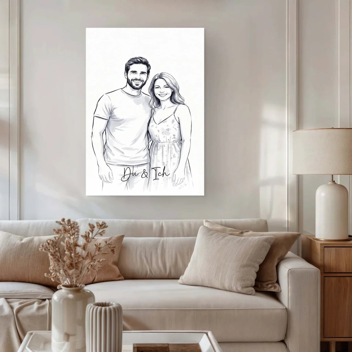 Personalisierte Leinwand | Euer Foto als Aquarell - LeinwandGlück