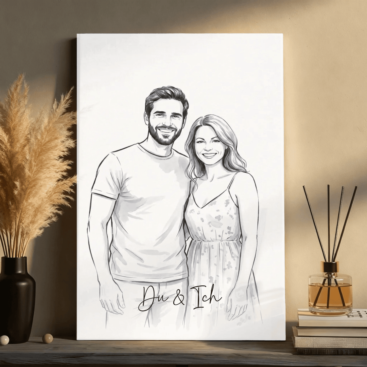 Personalisierte Leinwand | Euer Foto als Aquarell - LeinwandGlück