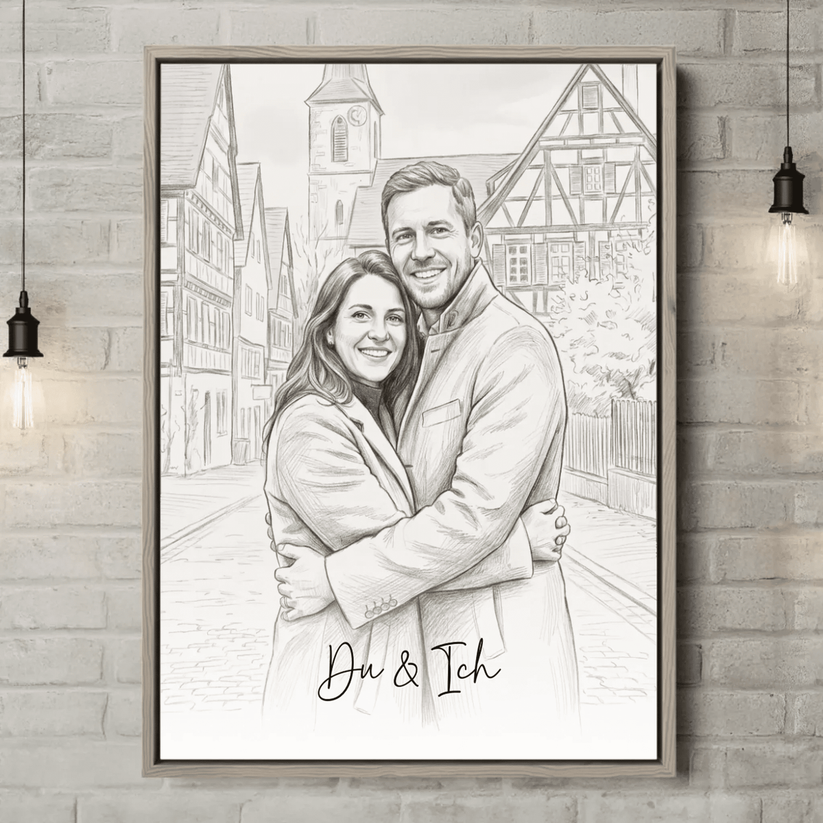 Personalisierte Leinwand | Euer Foto als Zeichnung - LeinwandGlück