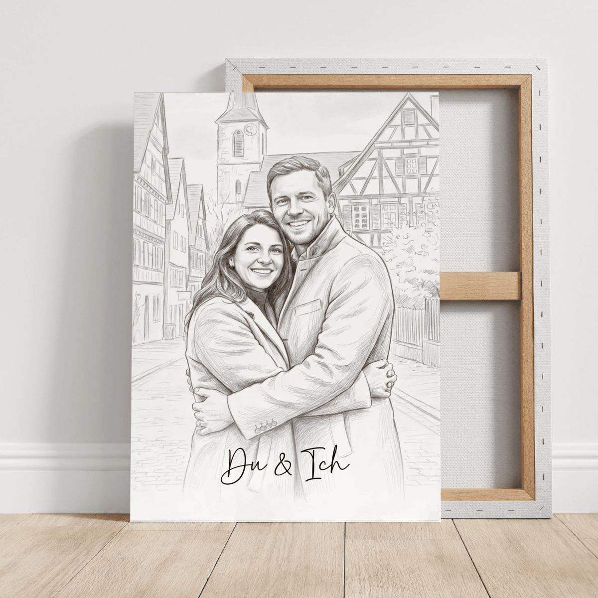 Personalisierte Leinwand | Euer Foto als Zeichnung - LeinwandGlück