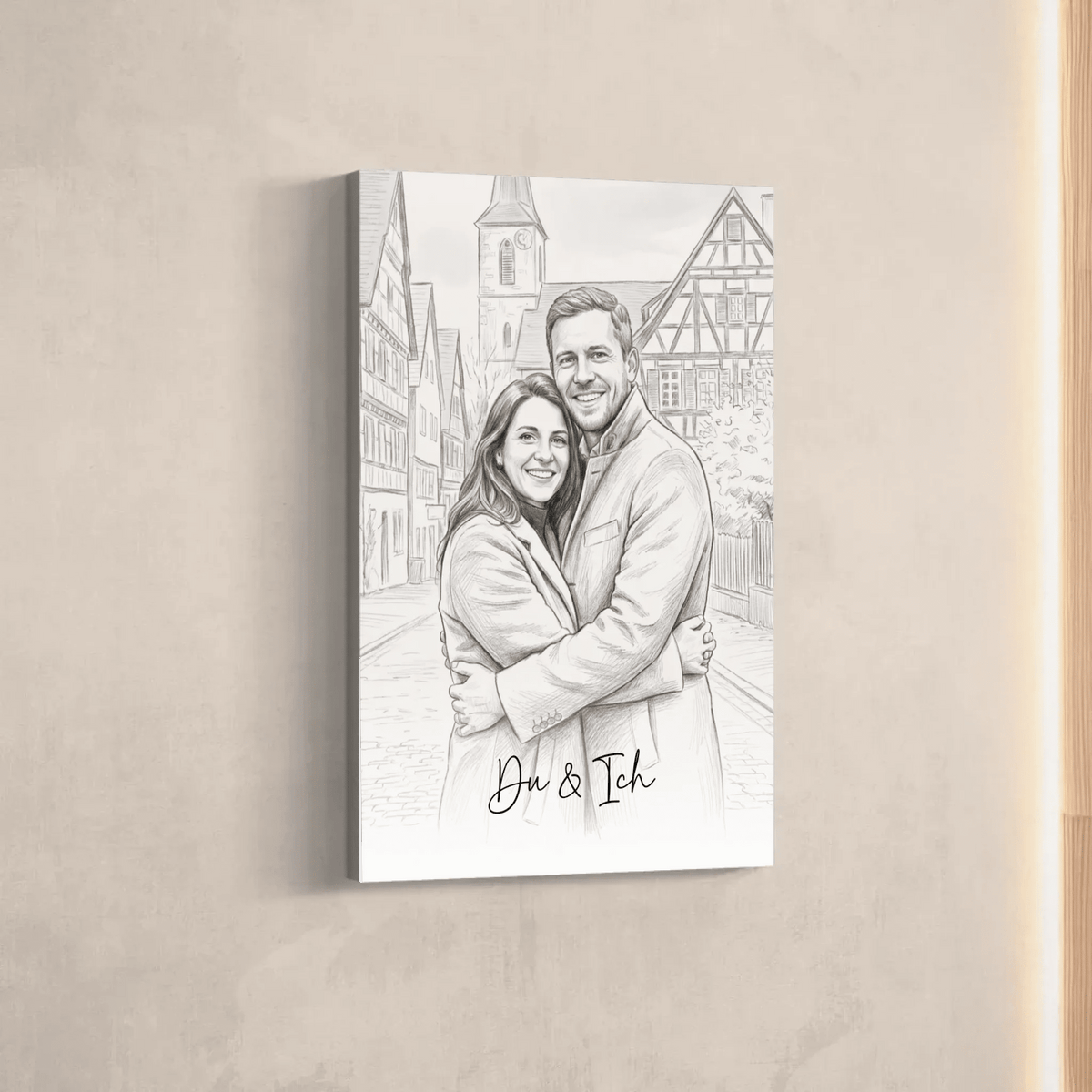 Personalisierte Leinwand | Euer Foto als Zeichnung - LeinwandGlück