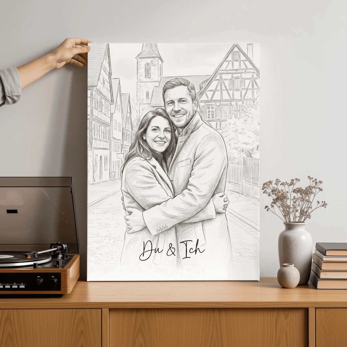 Personalisierte Leinwand | Euer Foto als Zeichnung - LeinwandGlück