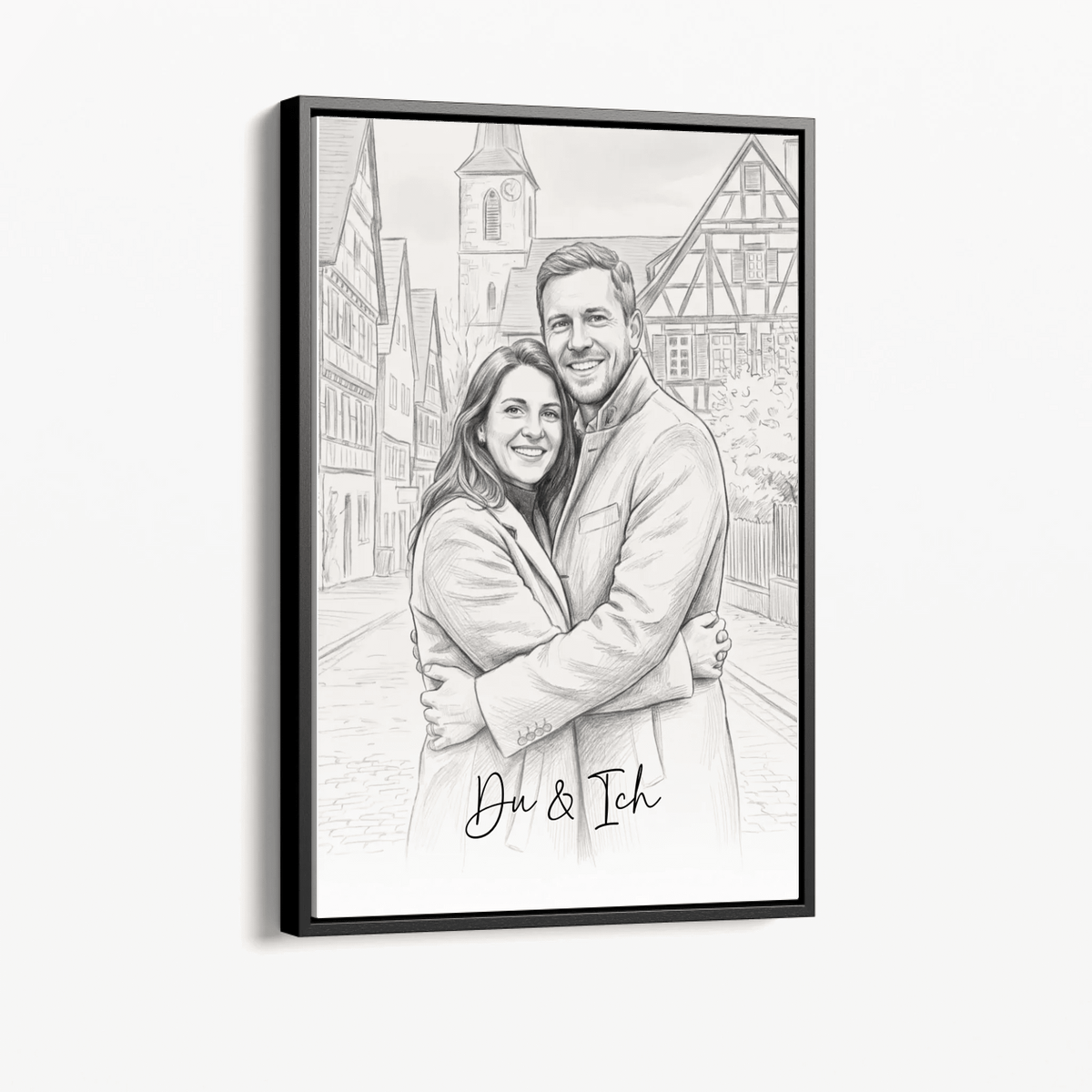 Personalisierte Leinwand | Euer Foto als Zeichnung - LeinwandGlück