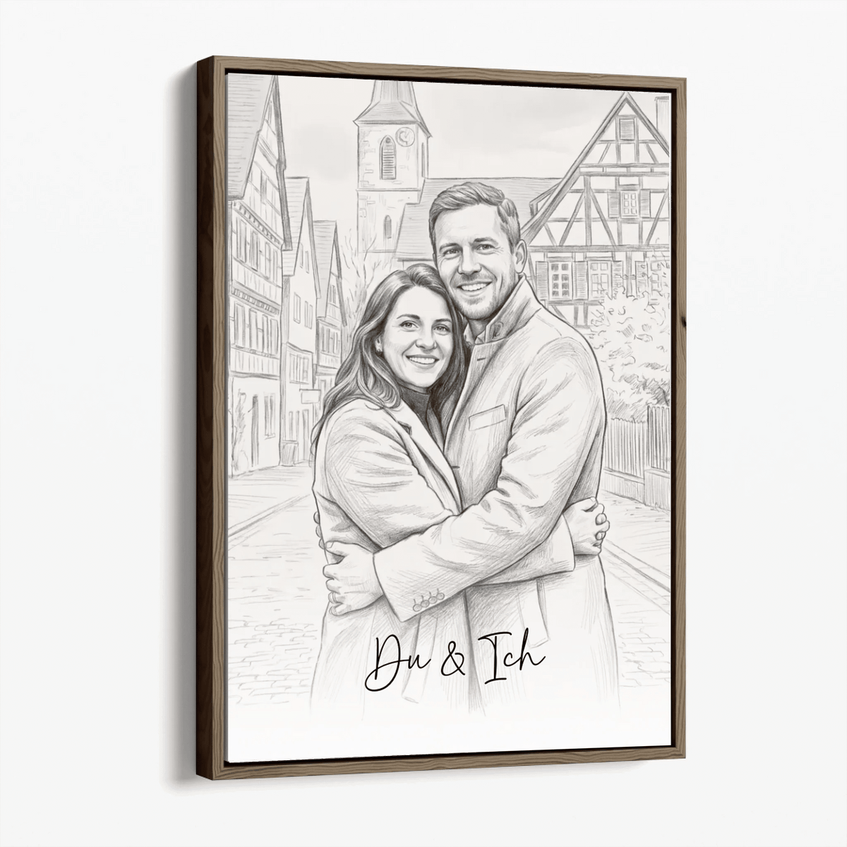 Personalisierte Leinwand | Euer Foto als Zeichnung - LeinwandGlück