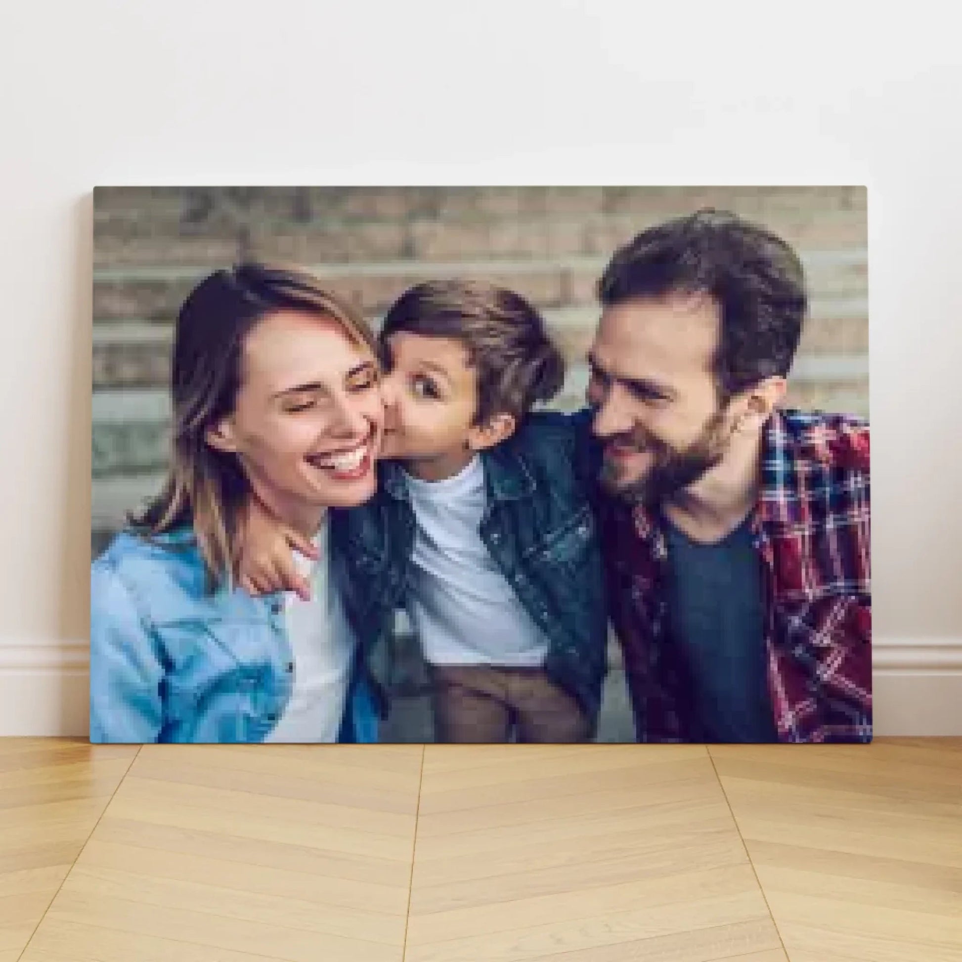 Personalisierte Leinwand - "Familienfoto" - LeinwandGlück