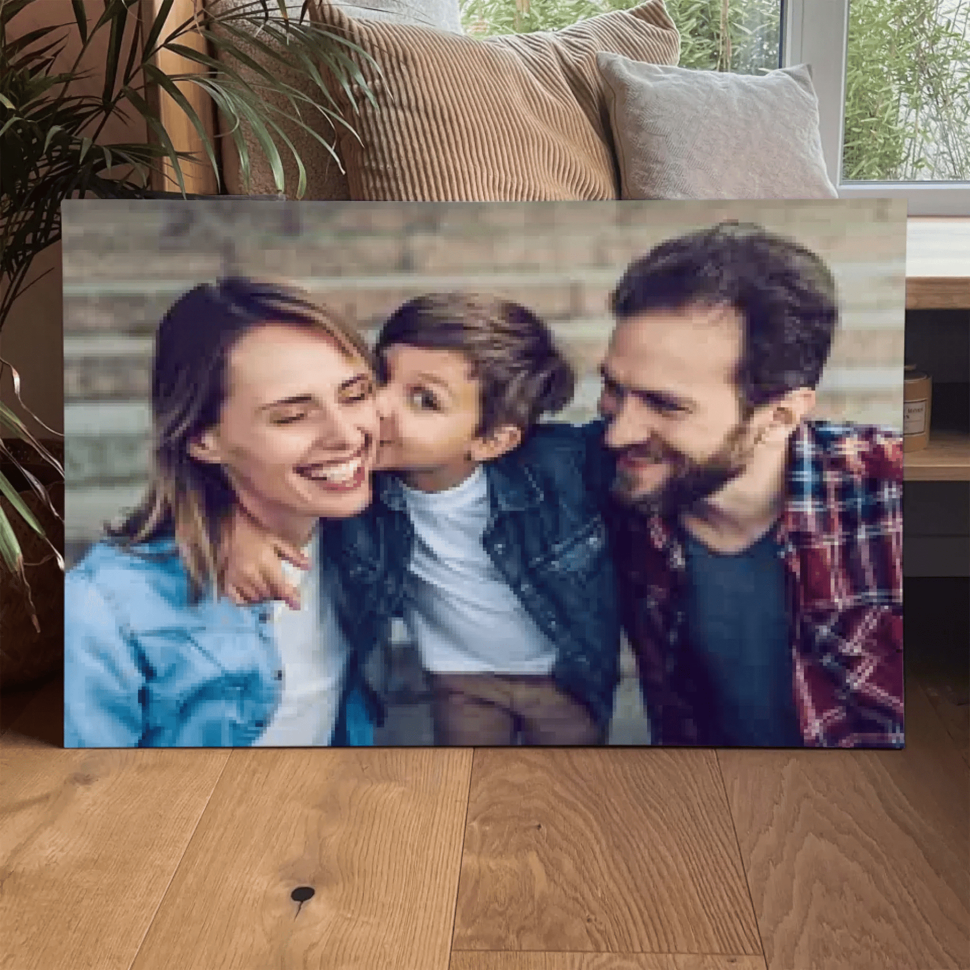 Personalisierte Leinwand - "Familienfoto" - LeinwandGlück