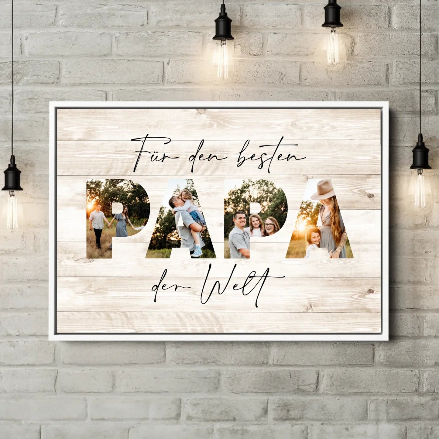Personalisierte Leinwand - "Für den besten Papa | Foto" - LeinwandGlück
