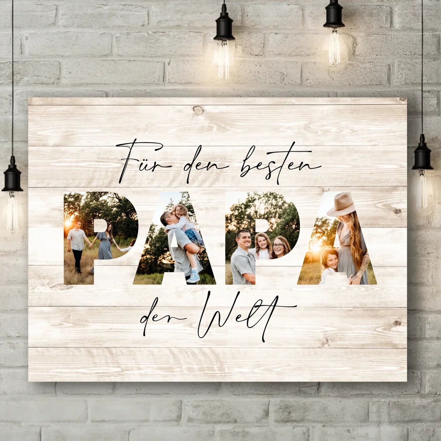 Personalisierte Leinwand - "Für den besten Papa | Foto" - LeinwandGlück