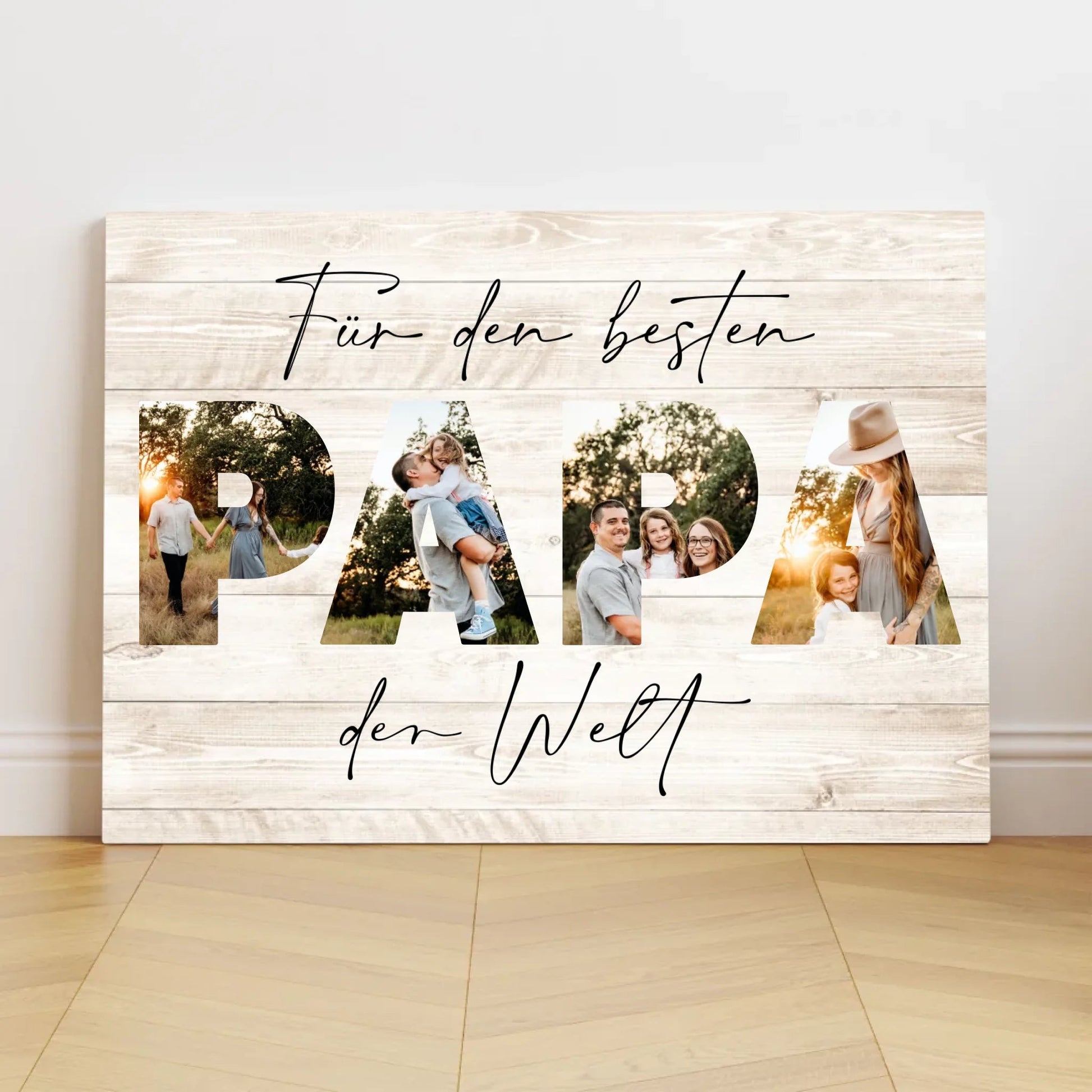 Personalisierte Leinwand - "Für den besten Papa | Foto" - LeinwandGlück