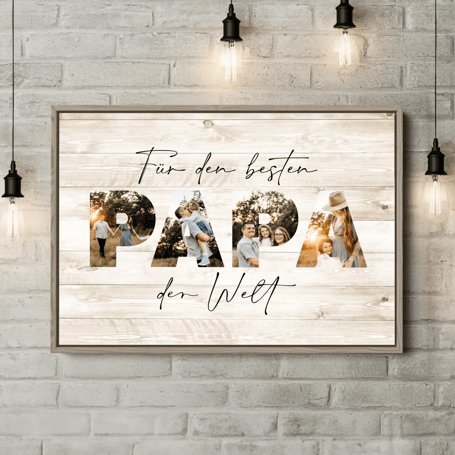 Personalisierte Leinwand - "Für den besten Papa | Foto" - LeinwandGlück