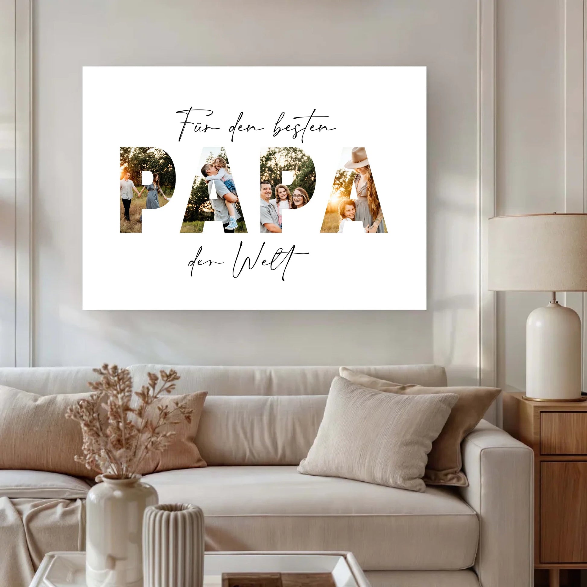 Personalisierte Leinwand - "Für den besten Papa | Foto" - LeinwandGlück