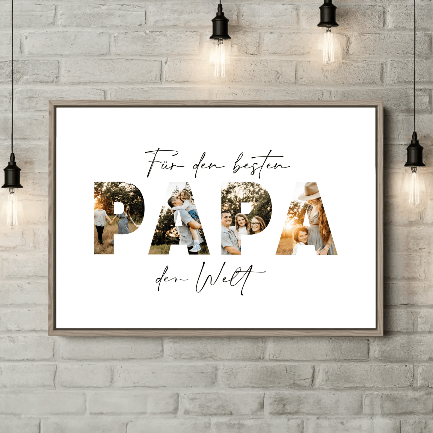 Personalisierte Leinwand - "Für den besten Papa | Foto" - LeinwandGlück