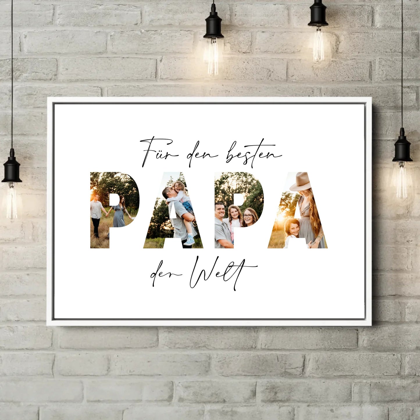 Personalisierte Leinwand - "Für den besten Papa | Foto" - LeinwandGlück