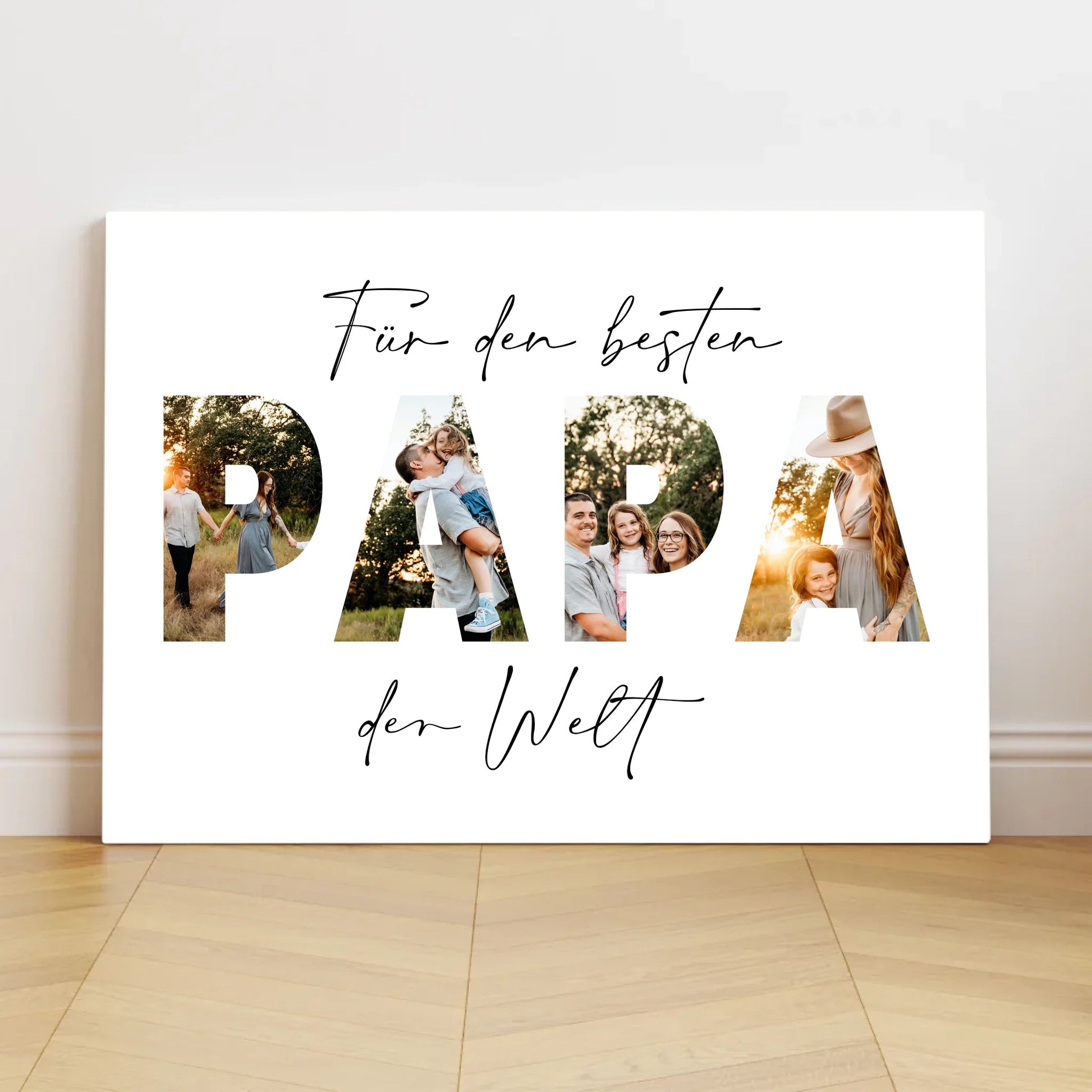 Personalisierte Leinwand - "Für den besten Papa | Foto" - LeinwandGlück