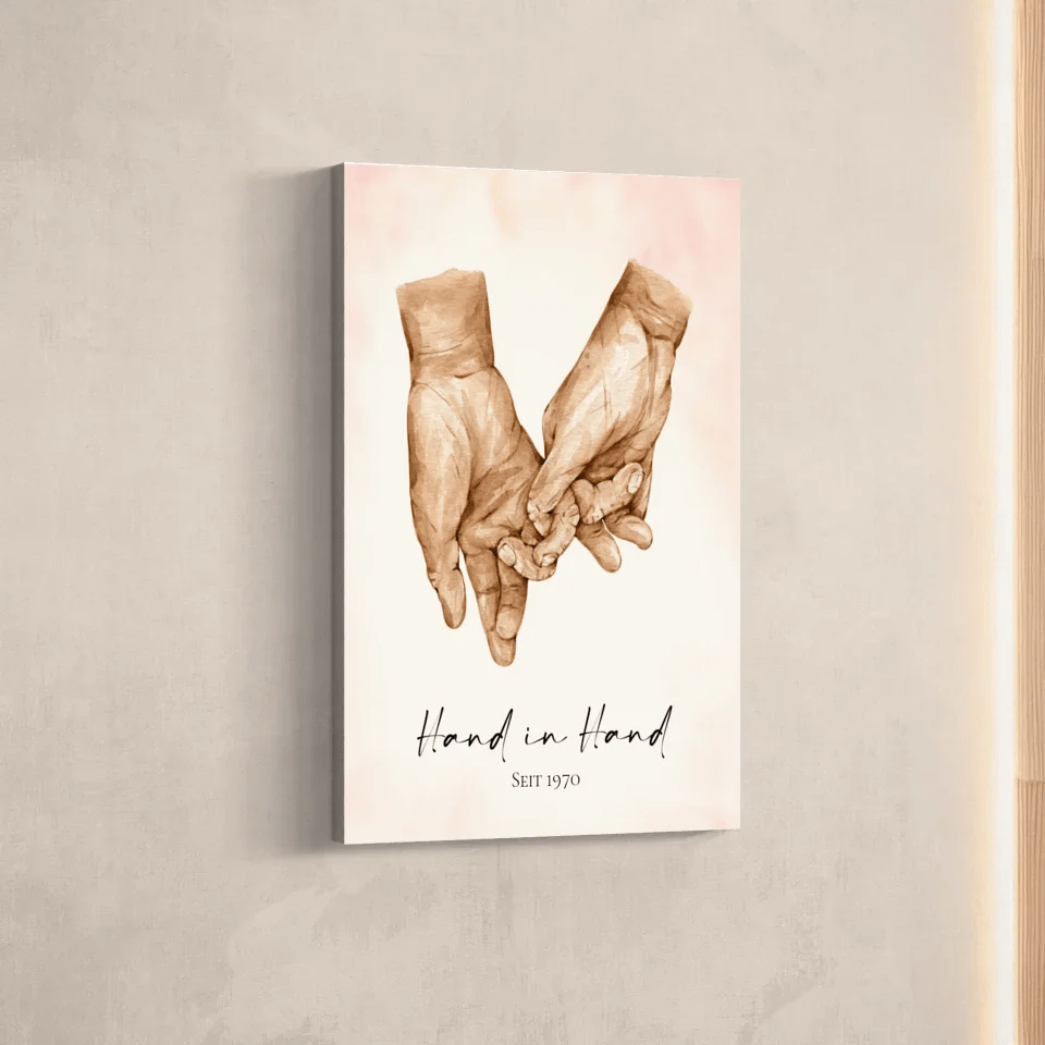 Personalisierte Leinwand - "Hände Großeltern" - LeinwandGlück