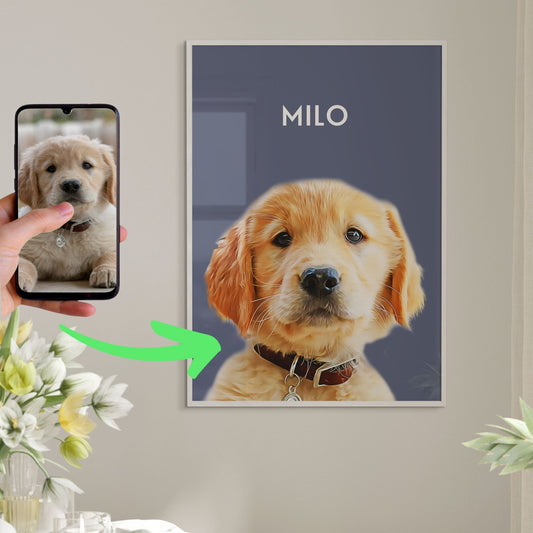 Personalisierte Leinwand - "Haustierportrait Modern" - LeinwandGlück