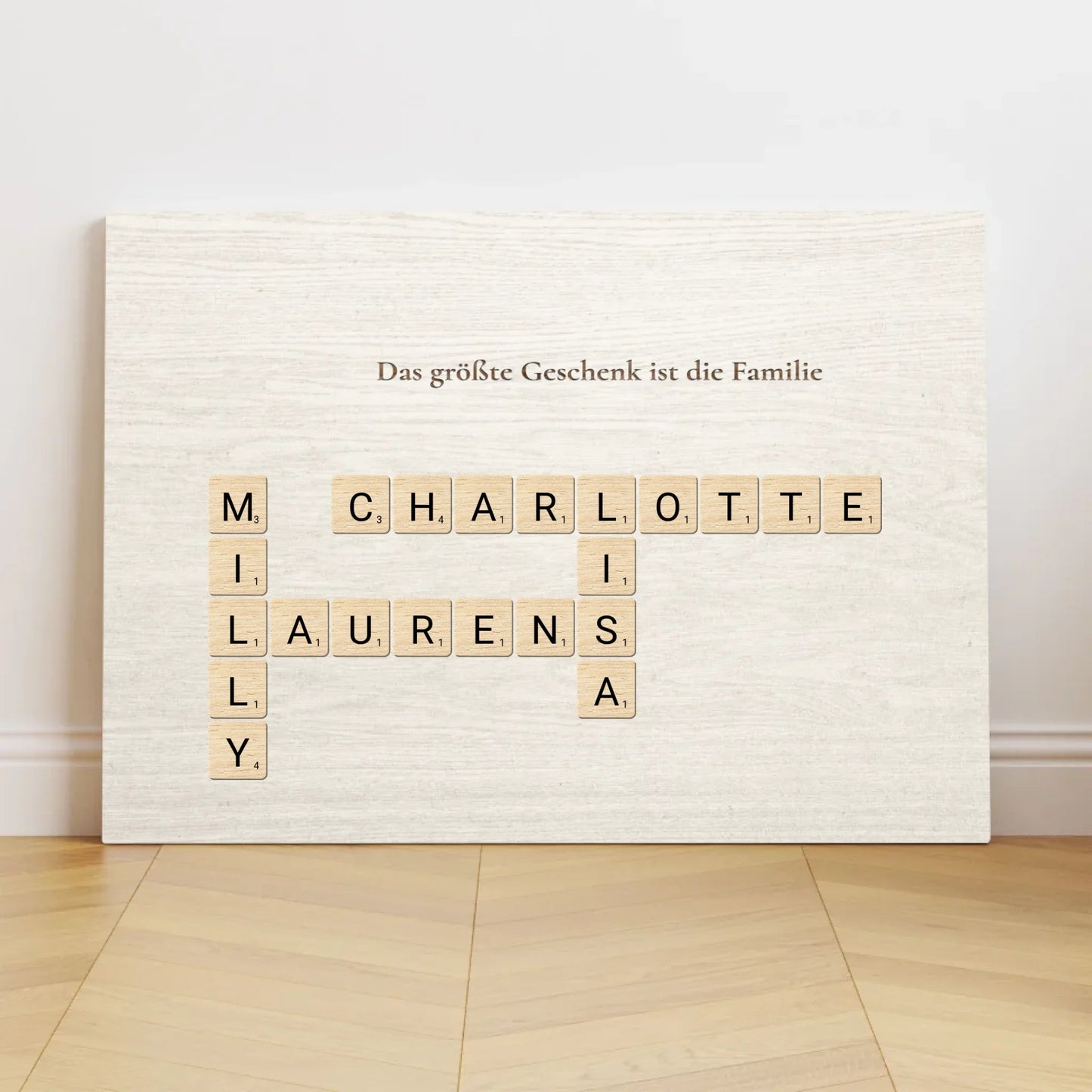 Personalisierte Leinwand - "Kreuzworträtsel Enkel" - LeinwandGlück