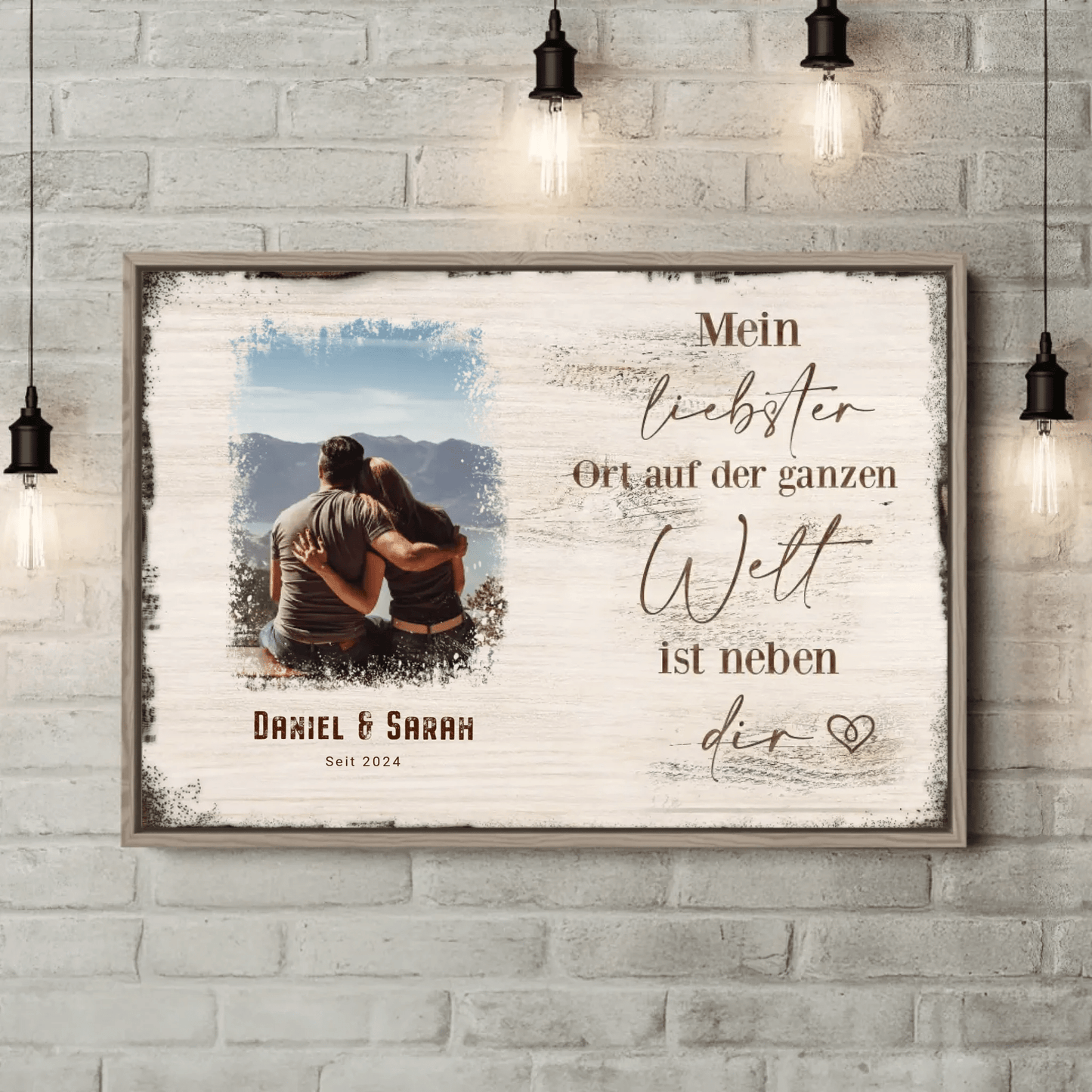 Personalisierte Leinwand - "Mein liebster Ort" - LeinwandGlück