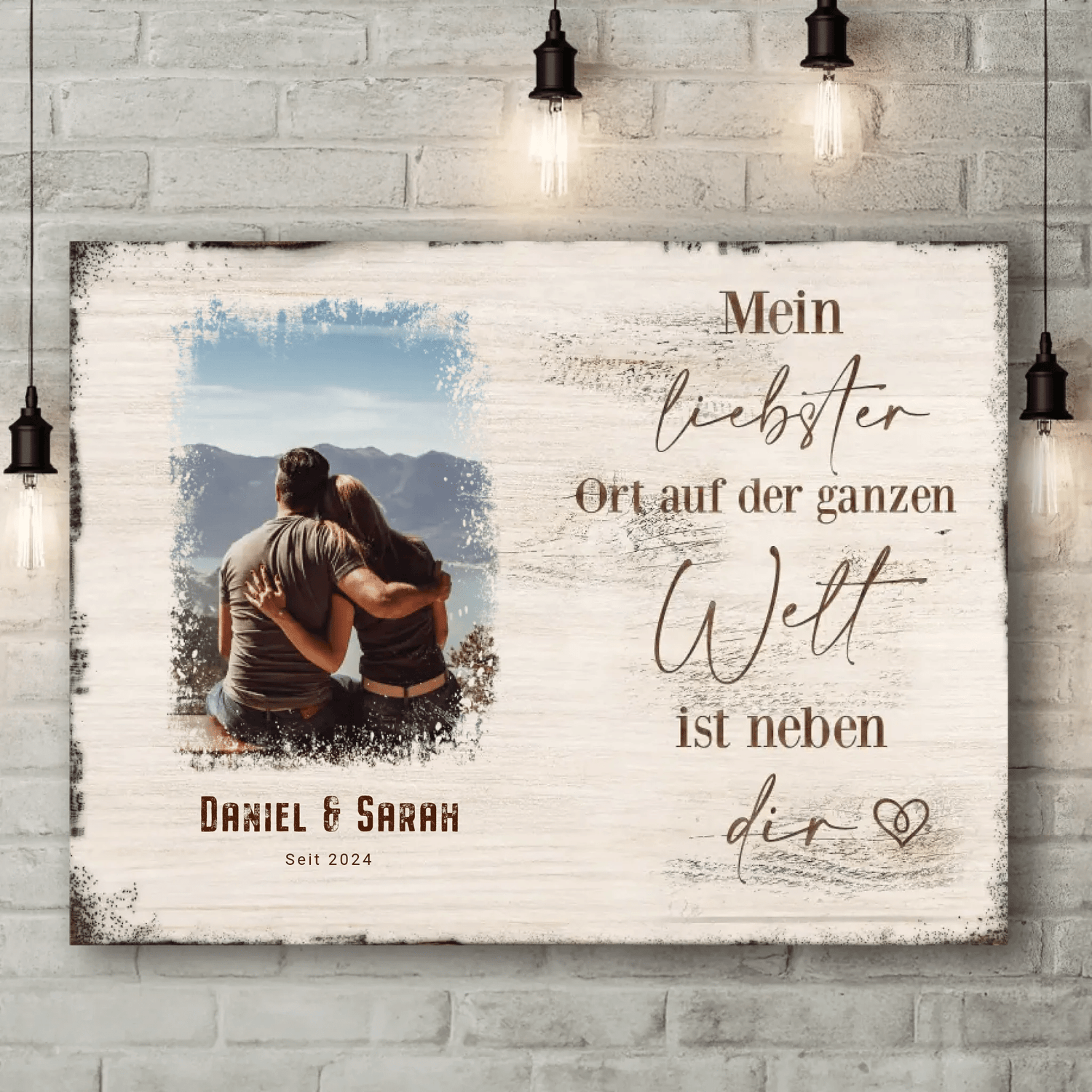 Personalisierte Leinwand - "Mein liebster Ort" - LeinwandGlück