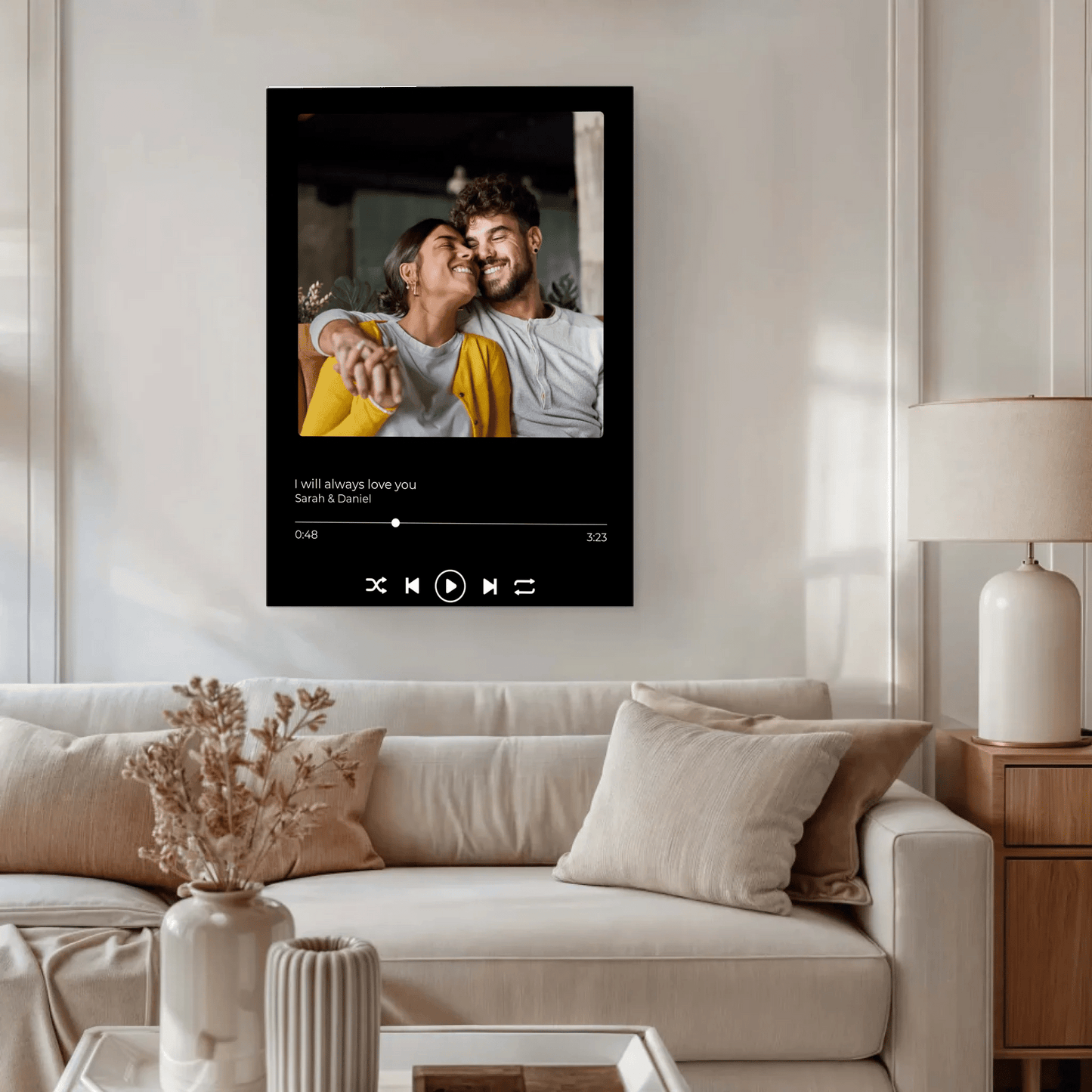 Personalisierte Leinwand - "Musikplayer" - LeinwandGlück