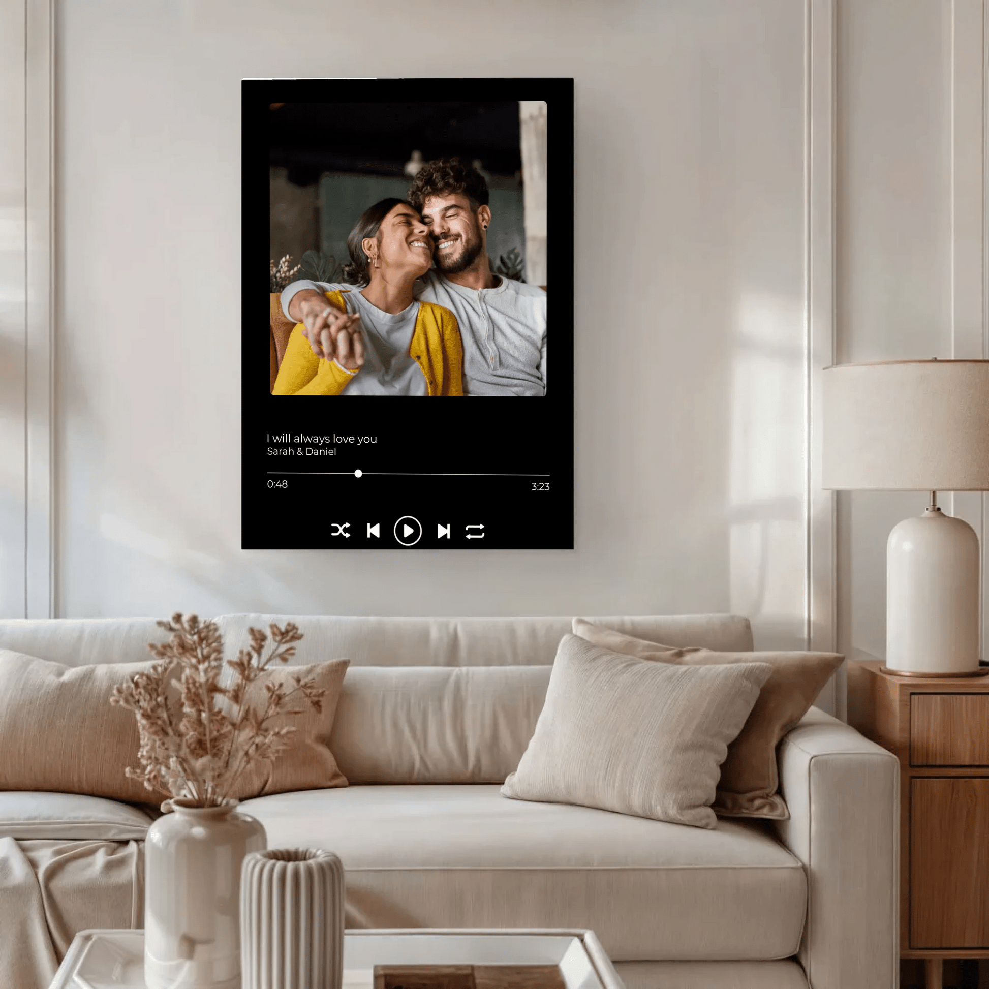 Personalisierte Leinwand - "Musikplayer" - LeinwandGlück