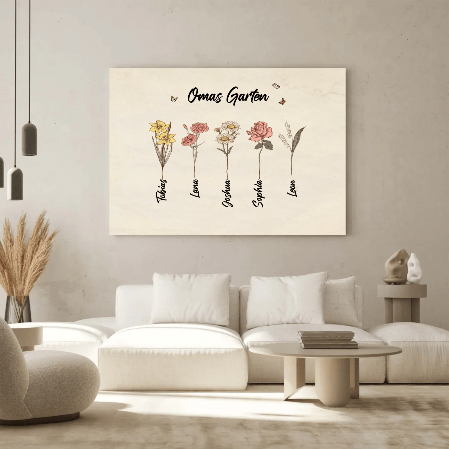 Personalisierte Leinwand - "Omas Garten" - LeinwandGlück