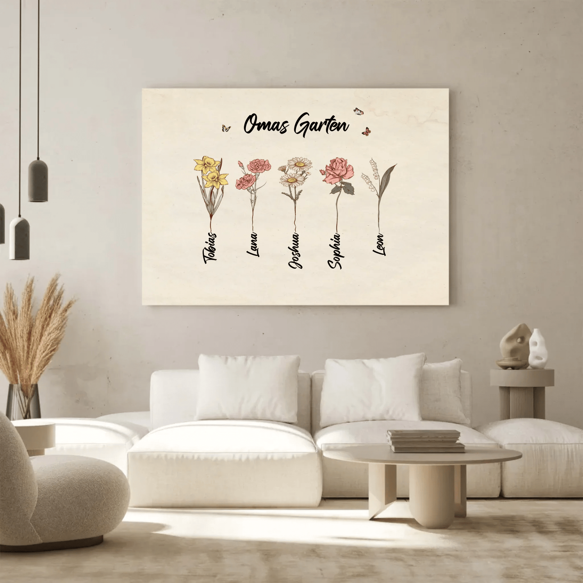 Personalisierte Leinwand - "Omas Garten" - LeinwandGlück