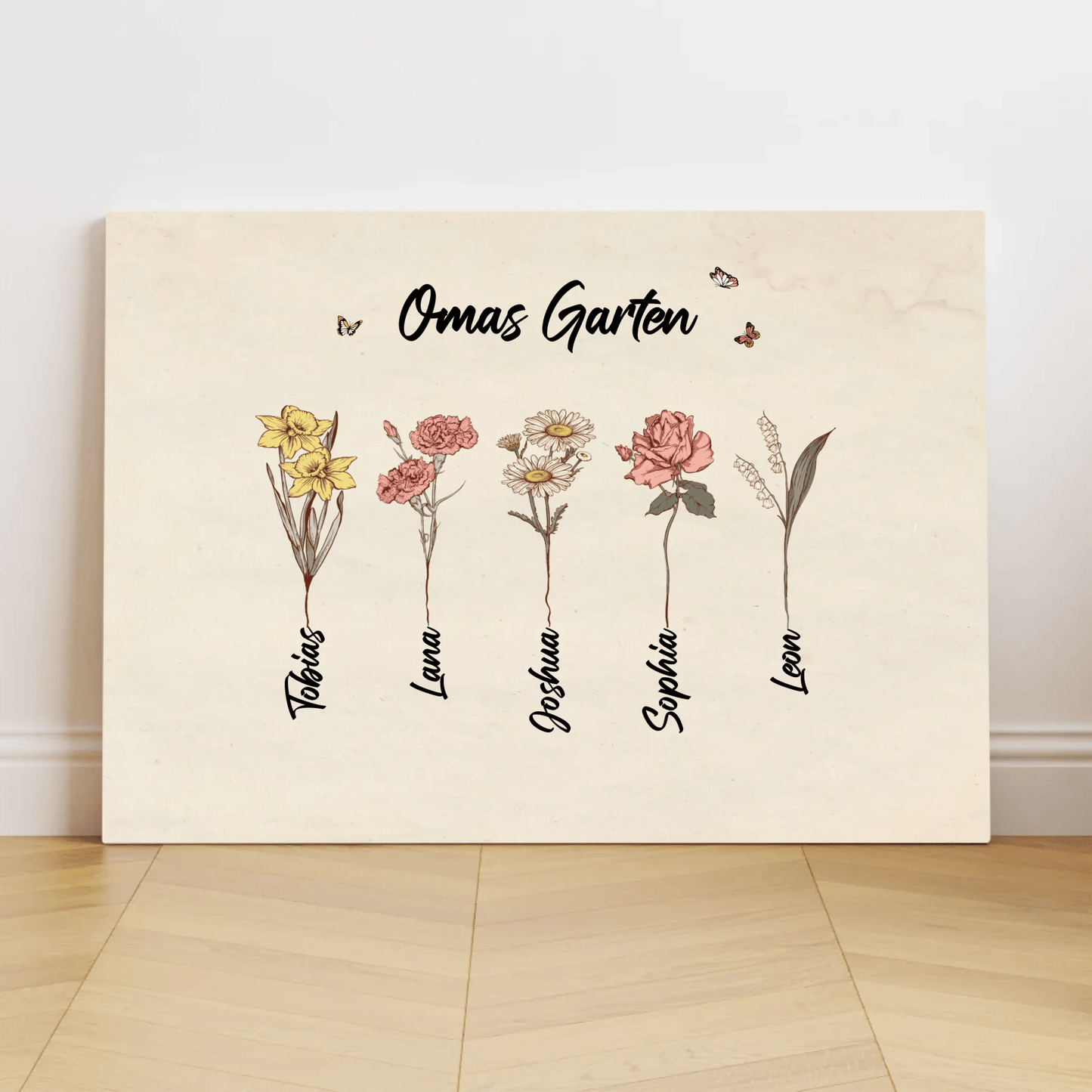 Personalisierte Leinwand - "Omas Garten" - LeinwandGlück