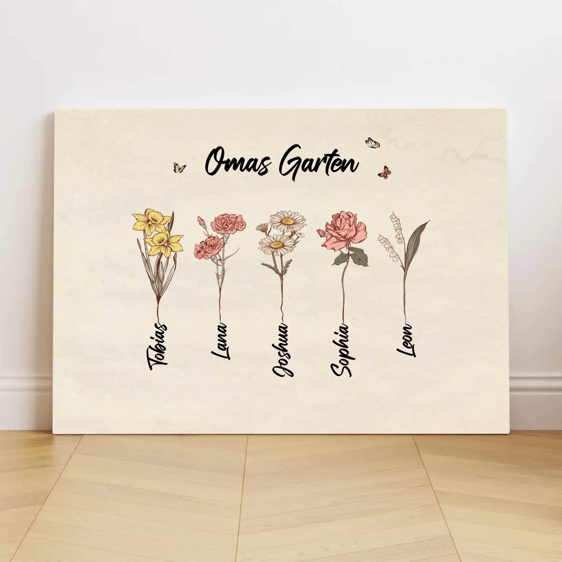 Personalisierte Leinwand - "Omas Garten" - LeinwandGlück