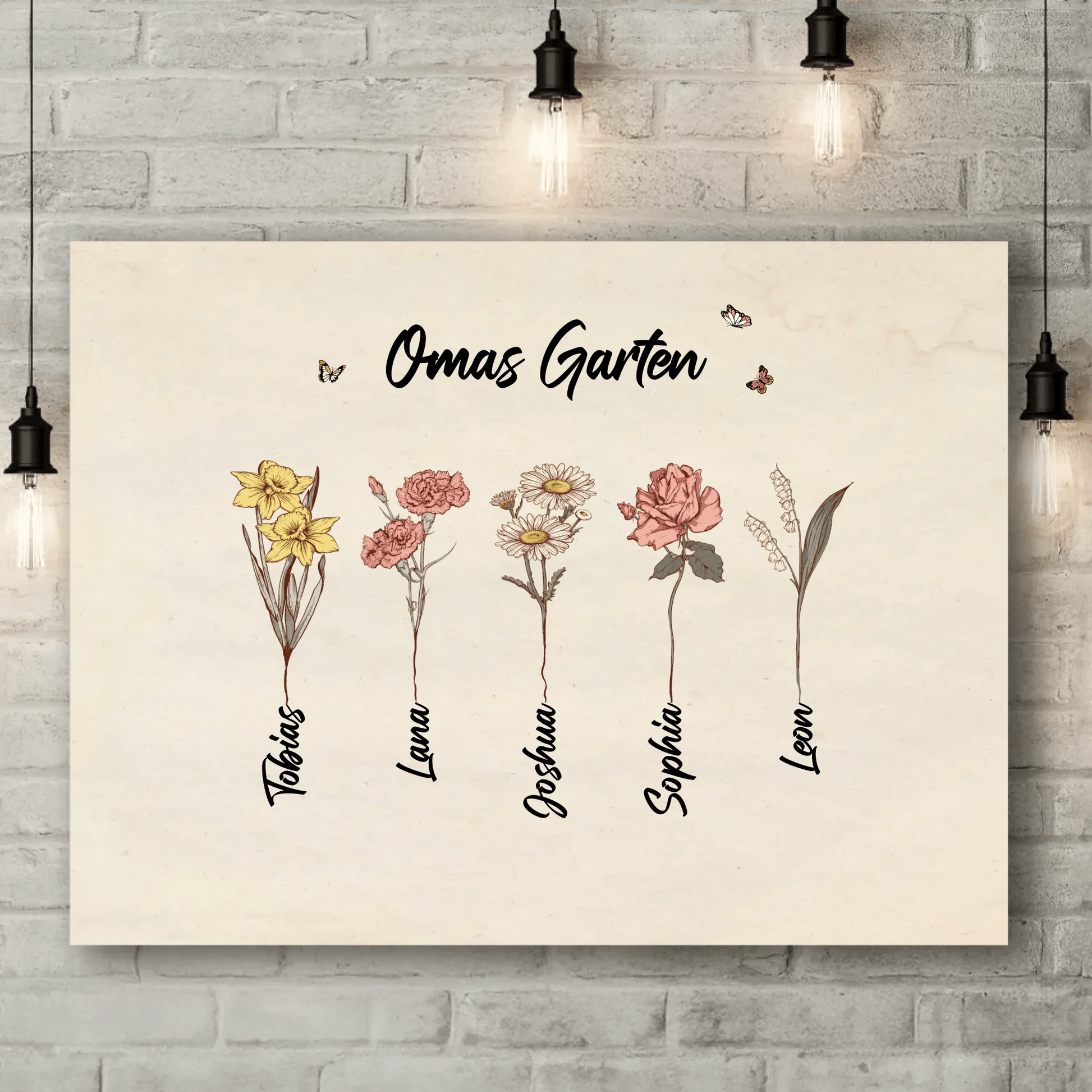 Personalisierte Leinwand - "Omas Garten" - LeinwandGlück