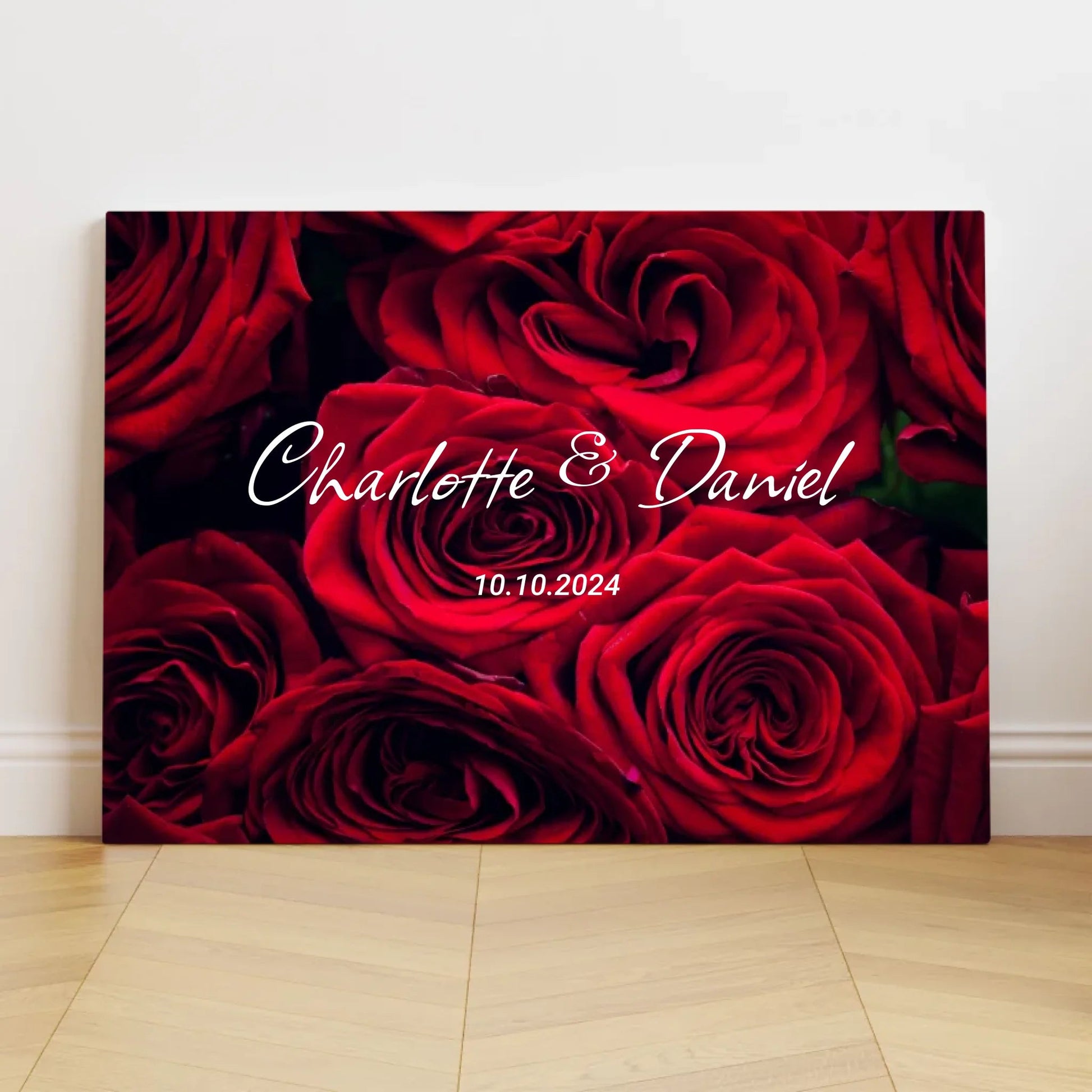 Personalisierte Leinwand - "Rosen" - LeinwandGlück