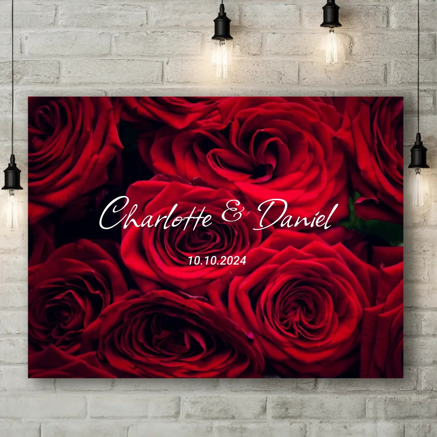 Personalisierte Leinwand - "Rosen" - LeinwandGlück
