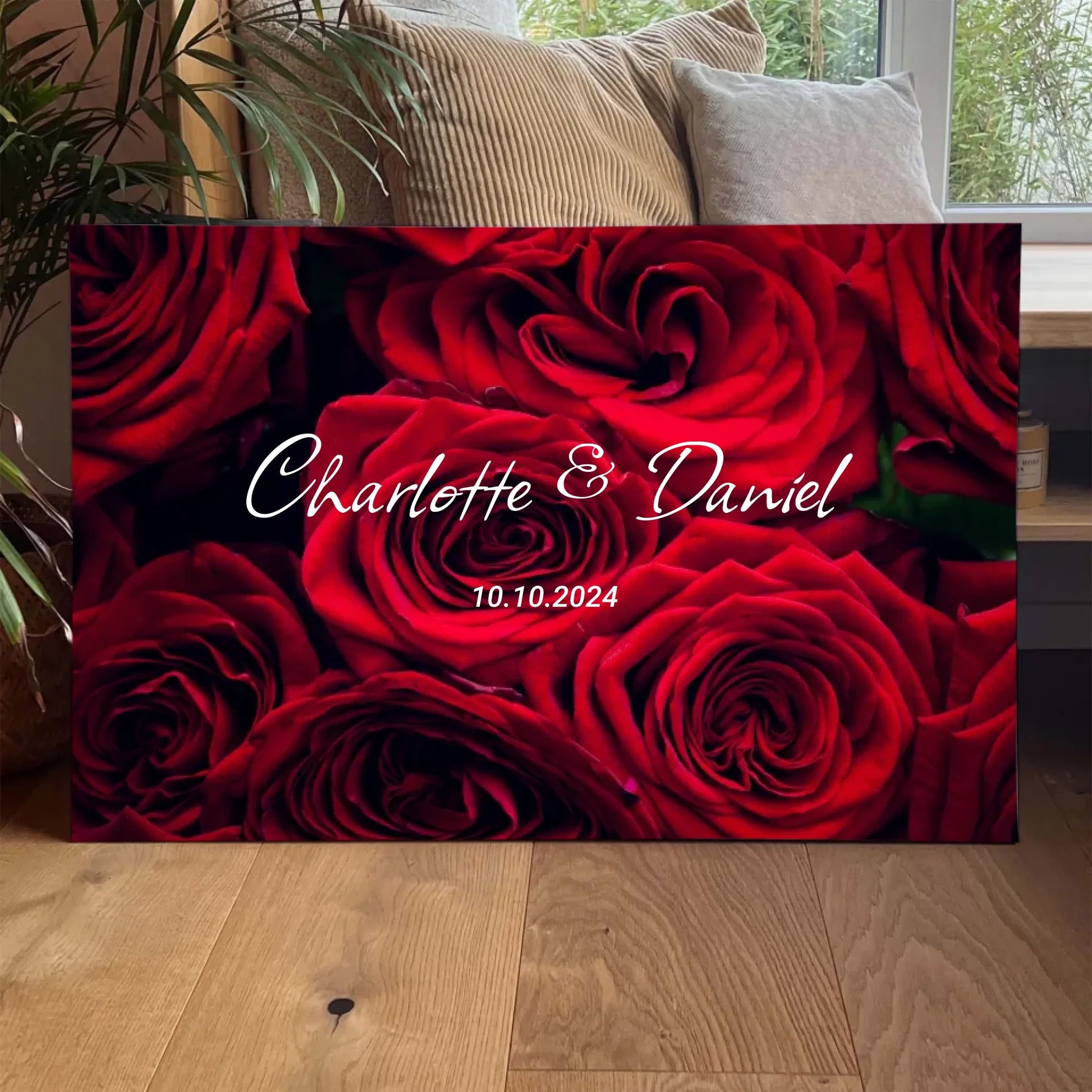 Personalisierte Leinwand - "Rosen" - LeinwandGlück
