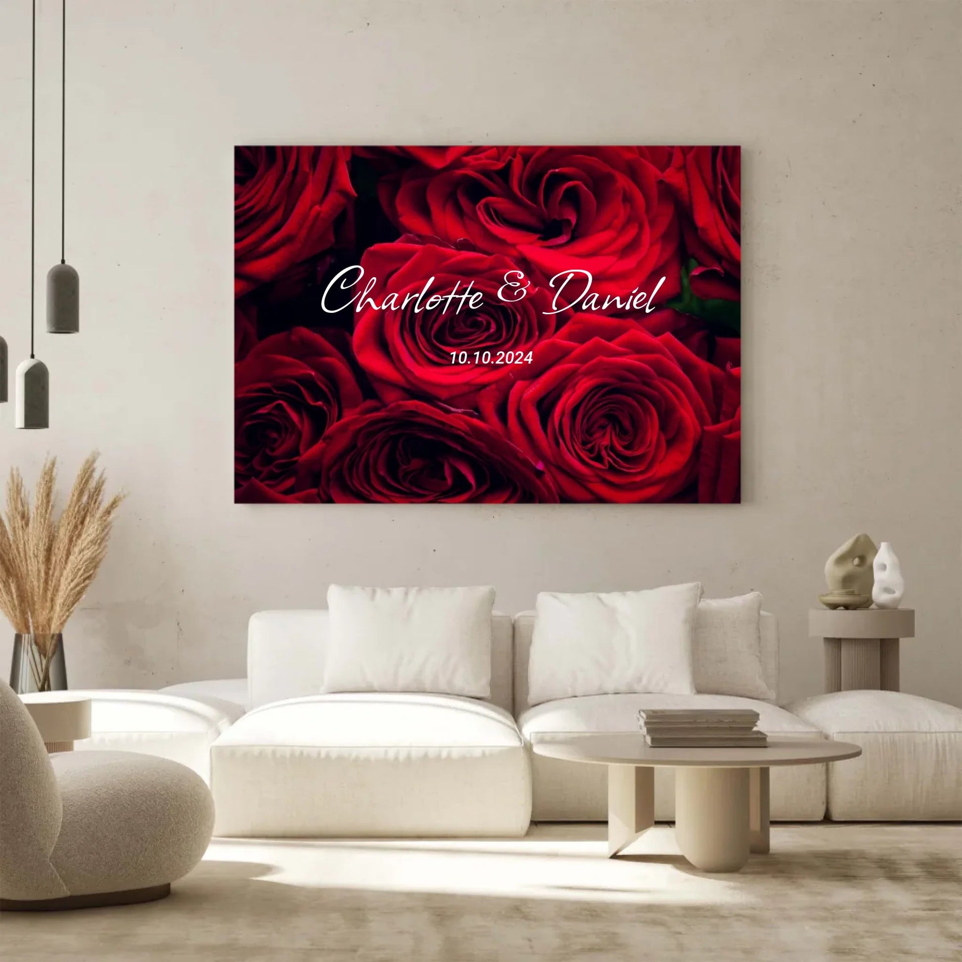 Personalisierte Leinwand - "Rosen" - LeinwandGlück