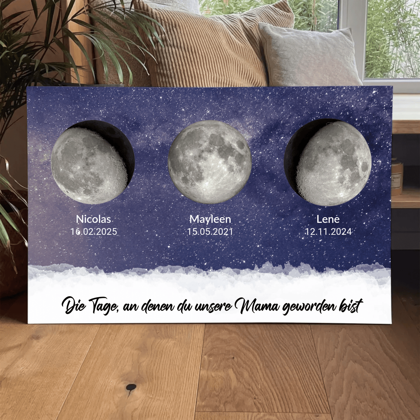 Personalisierte Leinwand - "Tage, an denen Ihr unsere Eltern geworden seid" - LeinwandGlück