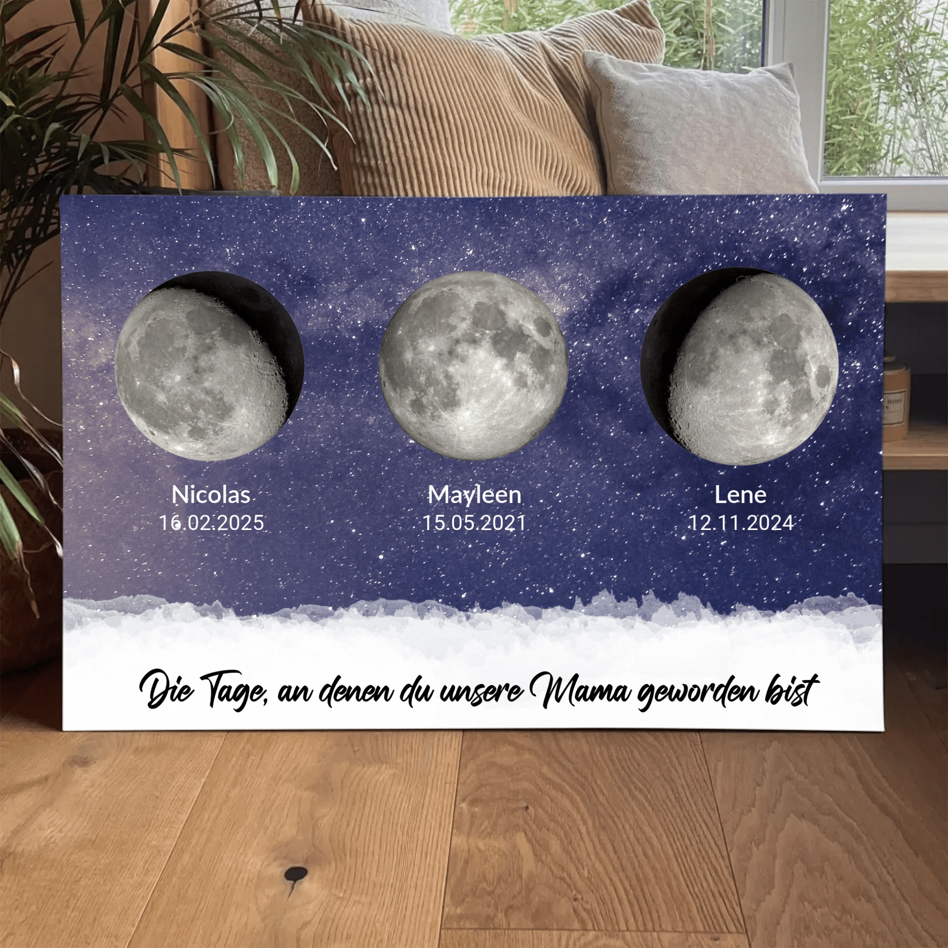 Personalisierte Leinwand - "Tage, an denen Ihr unsere Eltern geworden seid" - LeinwandGlück