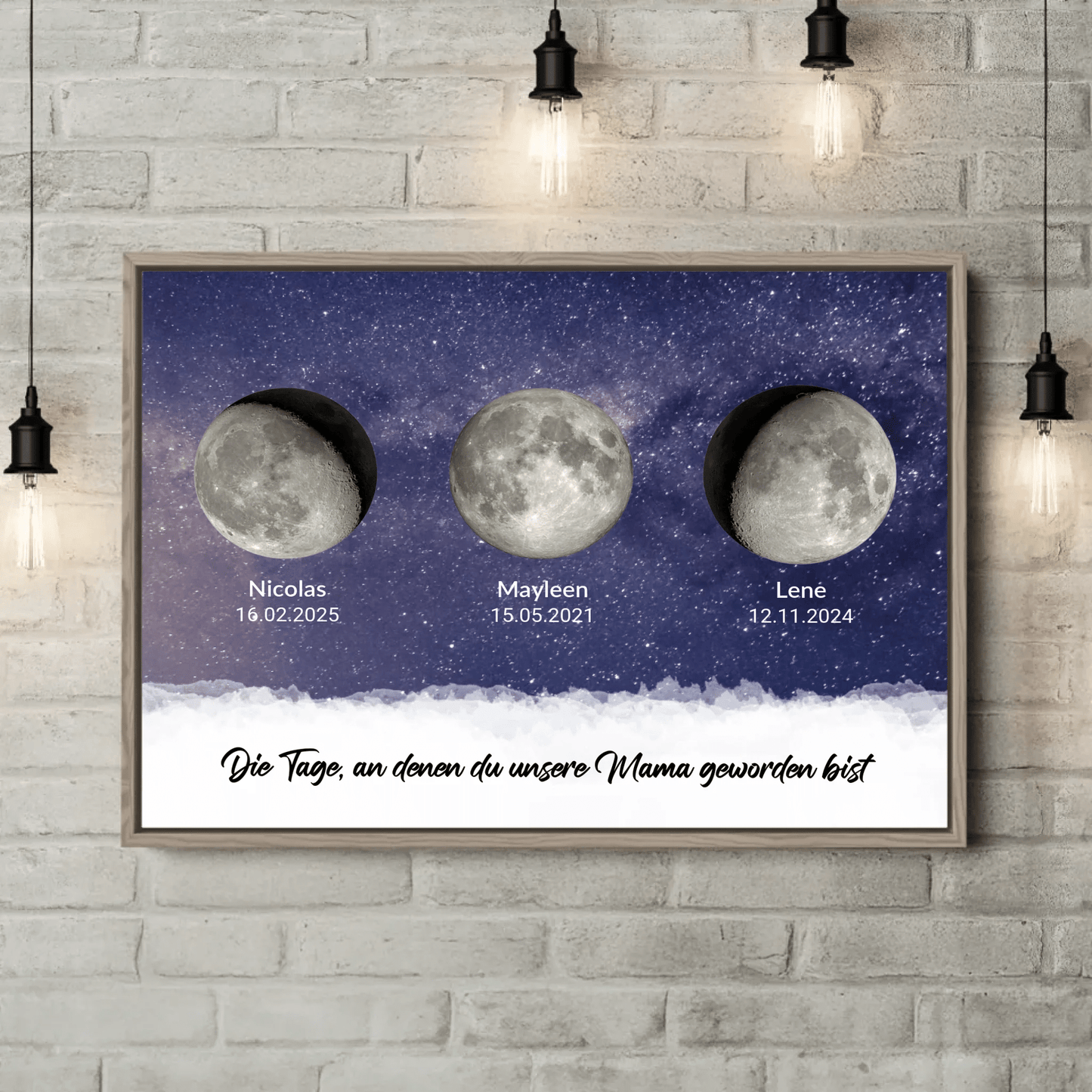 Personalisierte Leinwand - "Tage, an denen Ihr unsere Eltern geworden seid" - LeinwandGlück