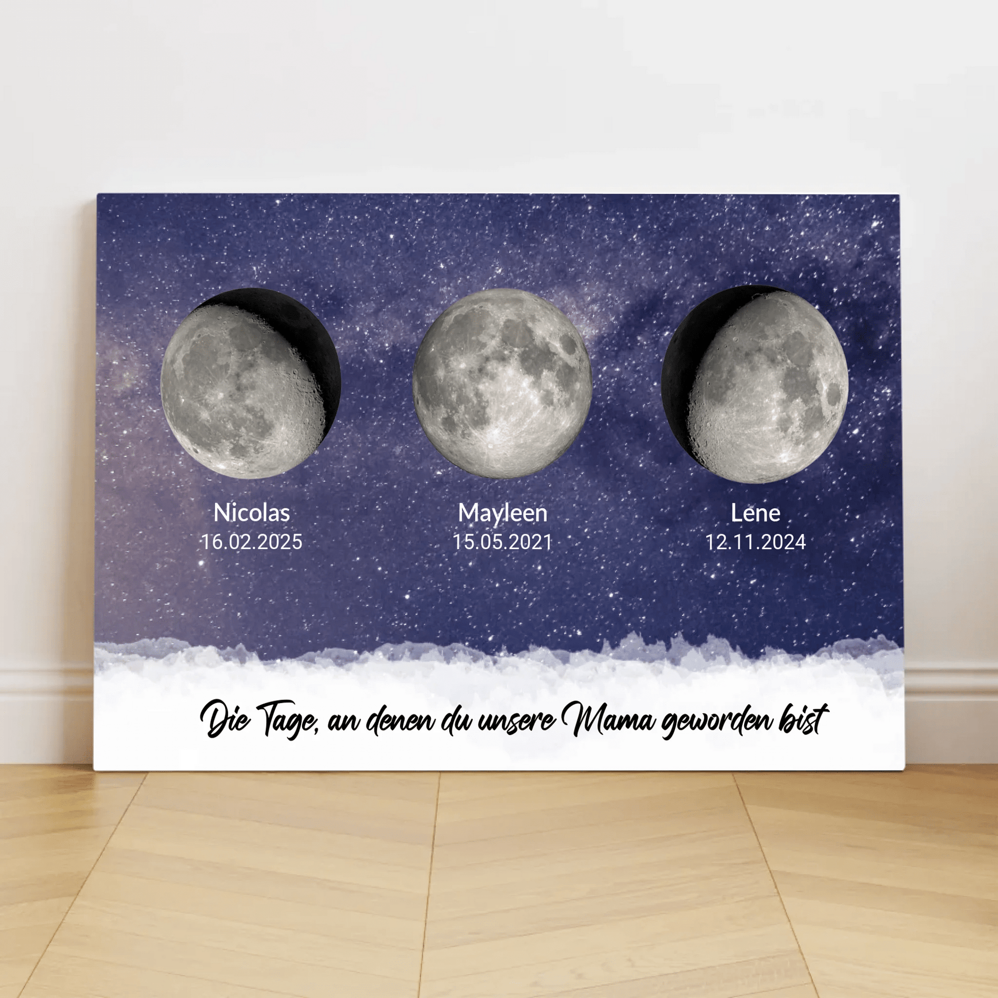 Personalisierte Leinwand - "Tage, an denen Ihr unsere Eltern geworden seid" - LeinwandGlück